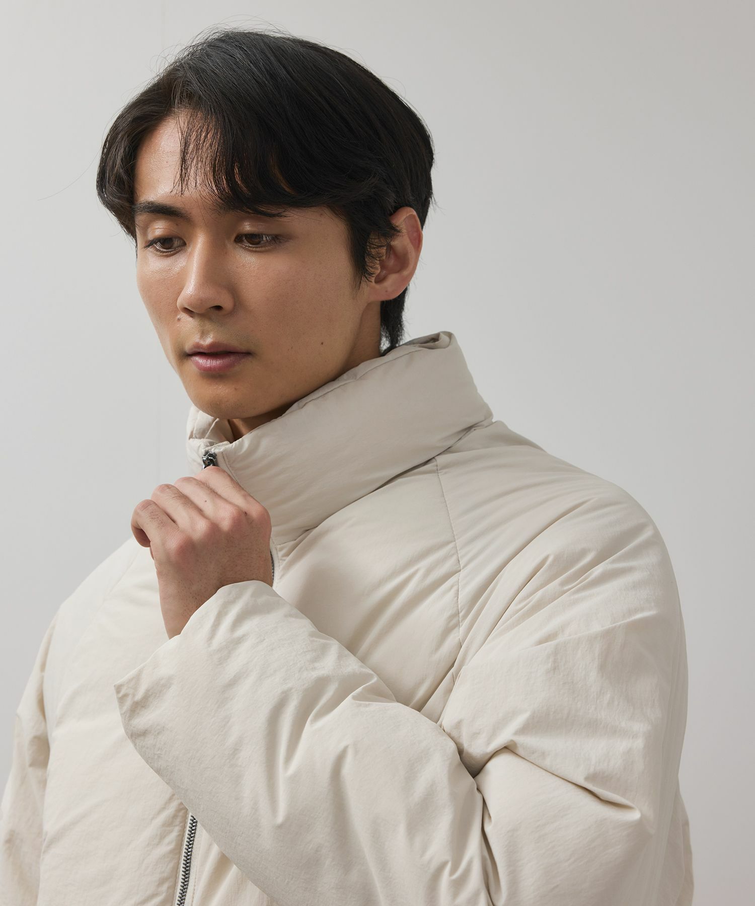 URBAN COLLECTION  ナイロンワッシャー ノンキルト中綿ブルゾン メンズ商品画像-8