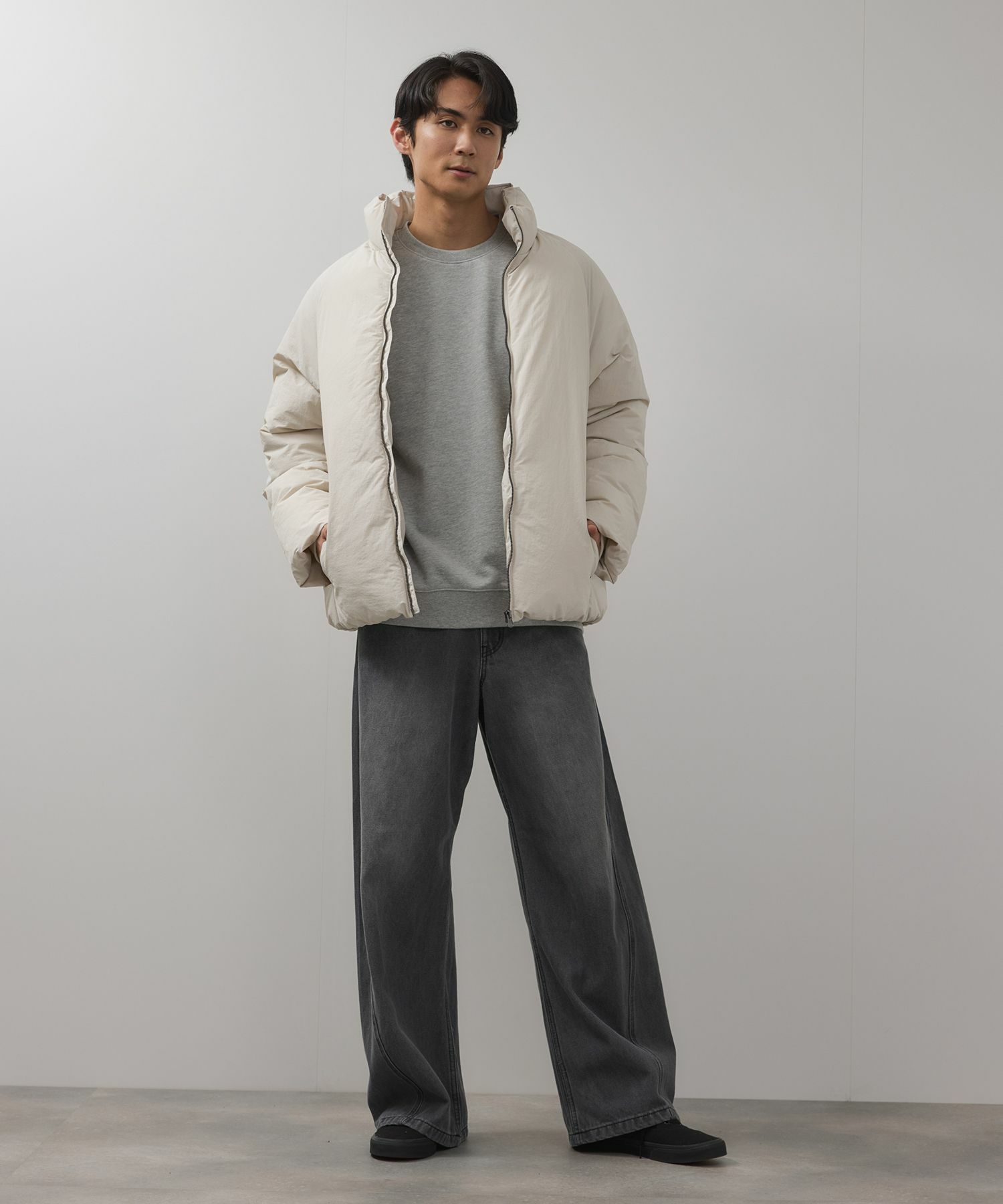 URBAN COLLECTION  ナイロンワッシャー ノンキルト中綿ブルゾン メンズ商品サムネイル-10