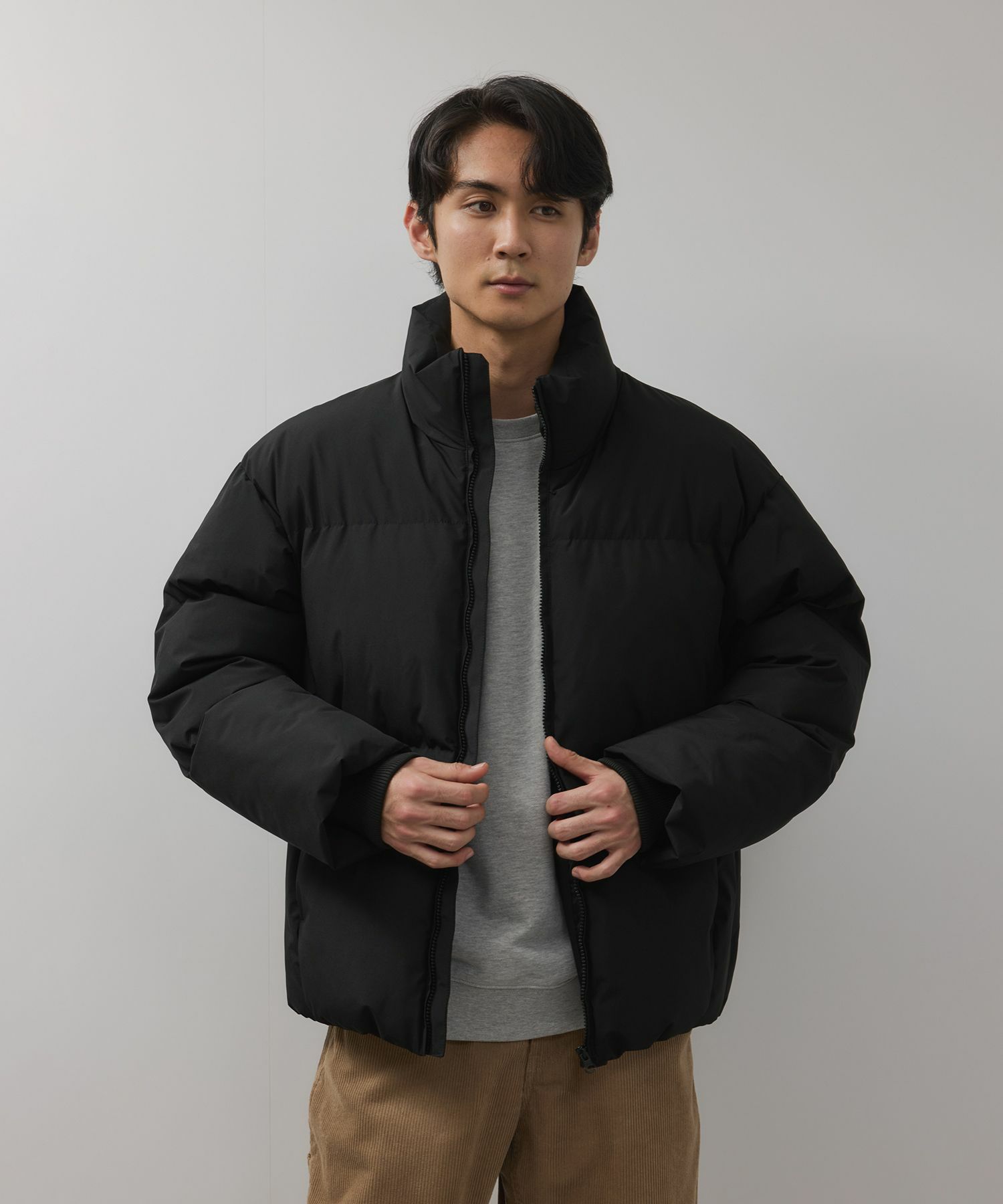 NAVY  オールウェザー 100D中綿ボリュームブルゾン メンズ商品サムネイル-1