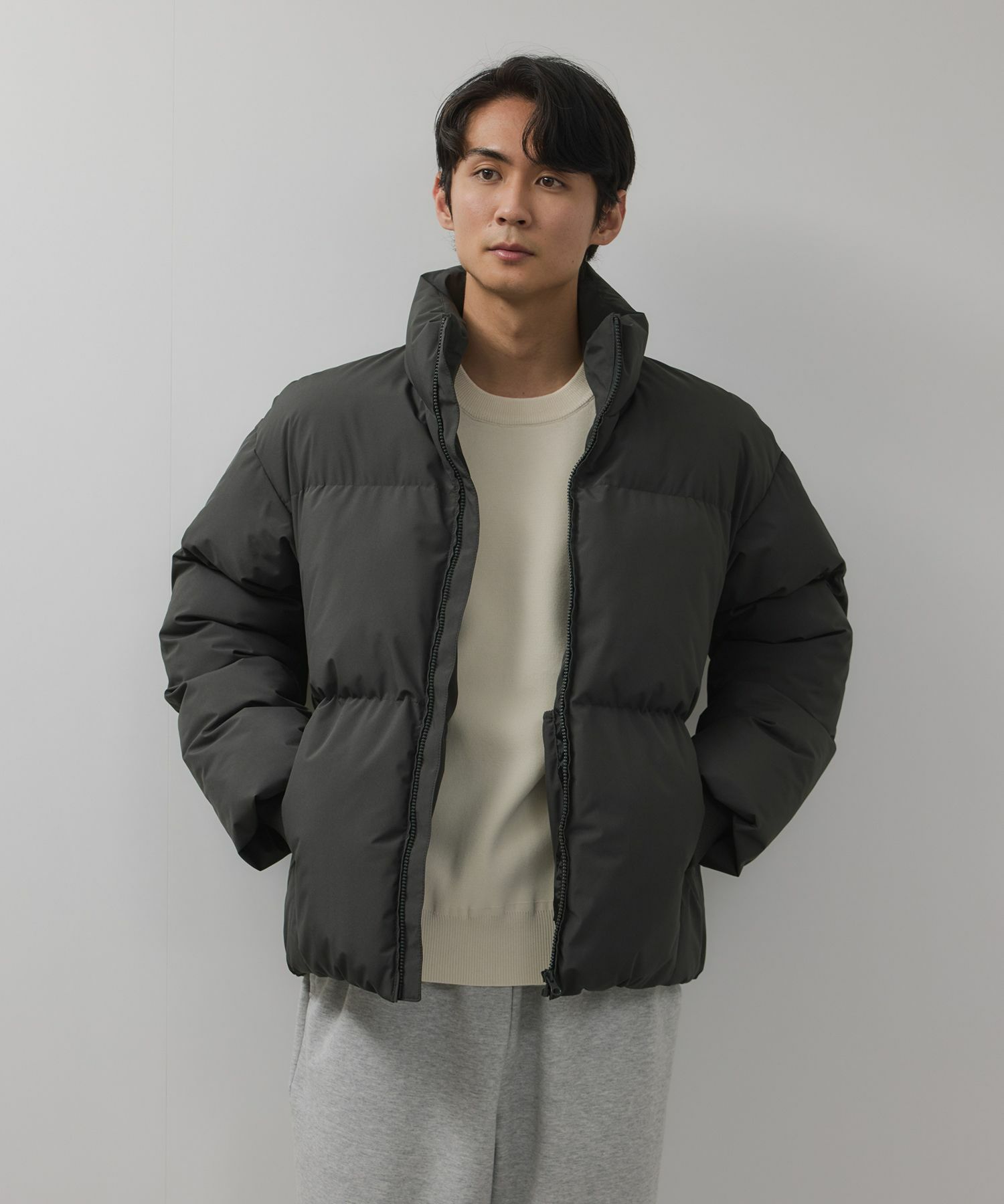 NAVY  オールウェザー 100D中綿ボリュームブルゾン メンズ商品サムネイル-2