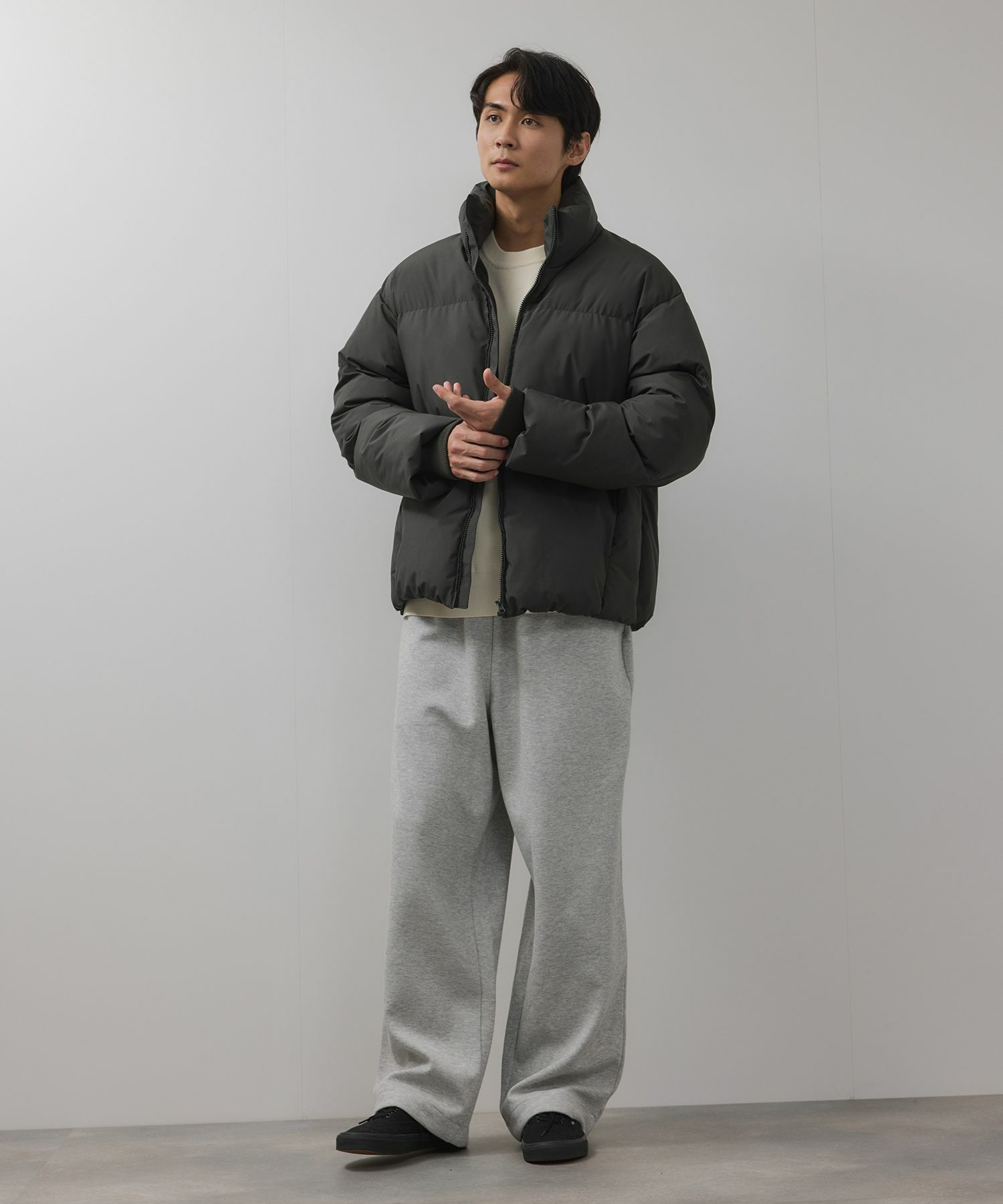 NAVY  オールウェザー 100D中綿ボリュームブルゾン メンズ商品画像-12