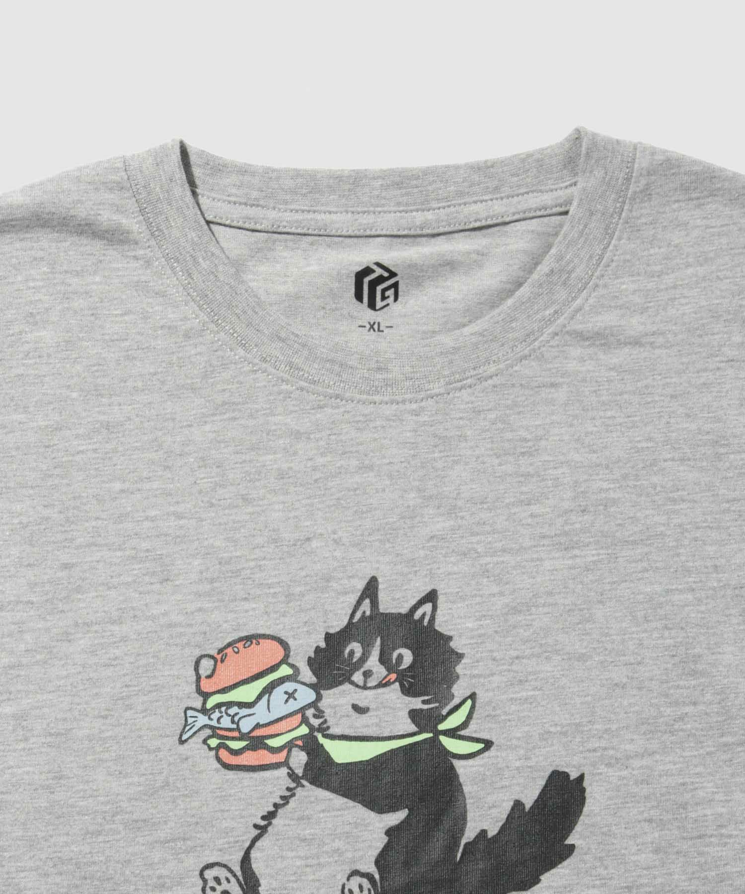 T-GRAPHICS ゆるかわアニマル長袖Tシャツ メンズ