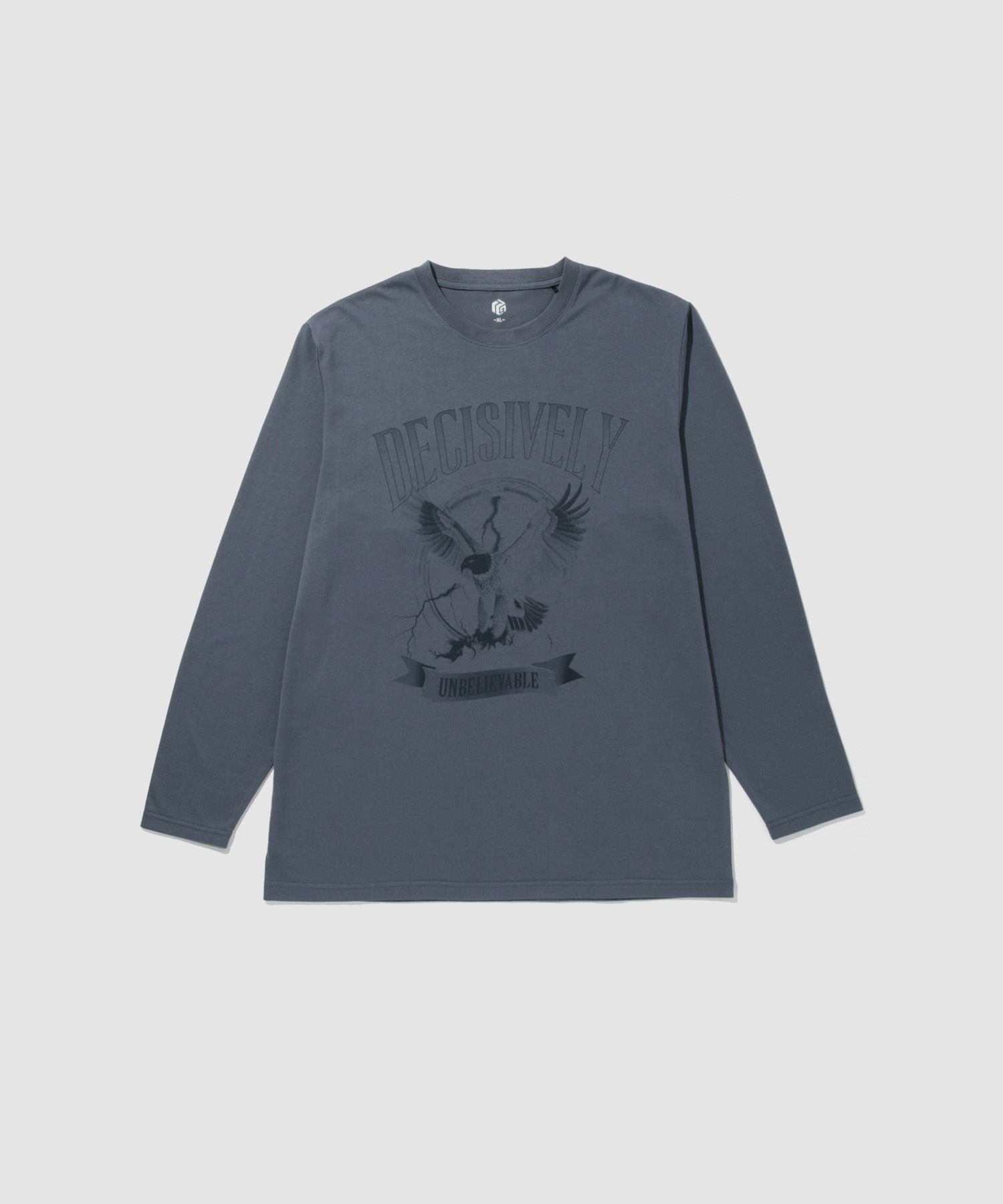 T-GRAPHICS ビッグプリント長袖Tシャツ メンズ
