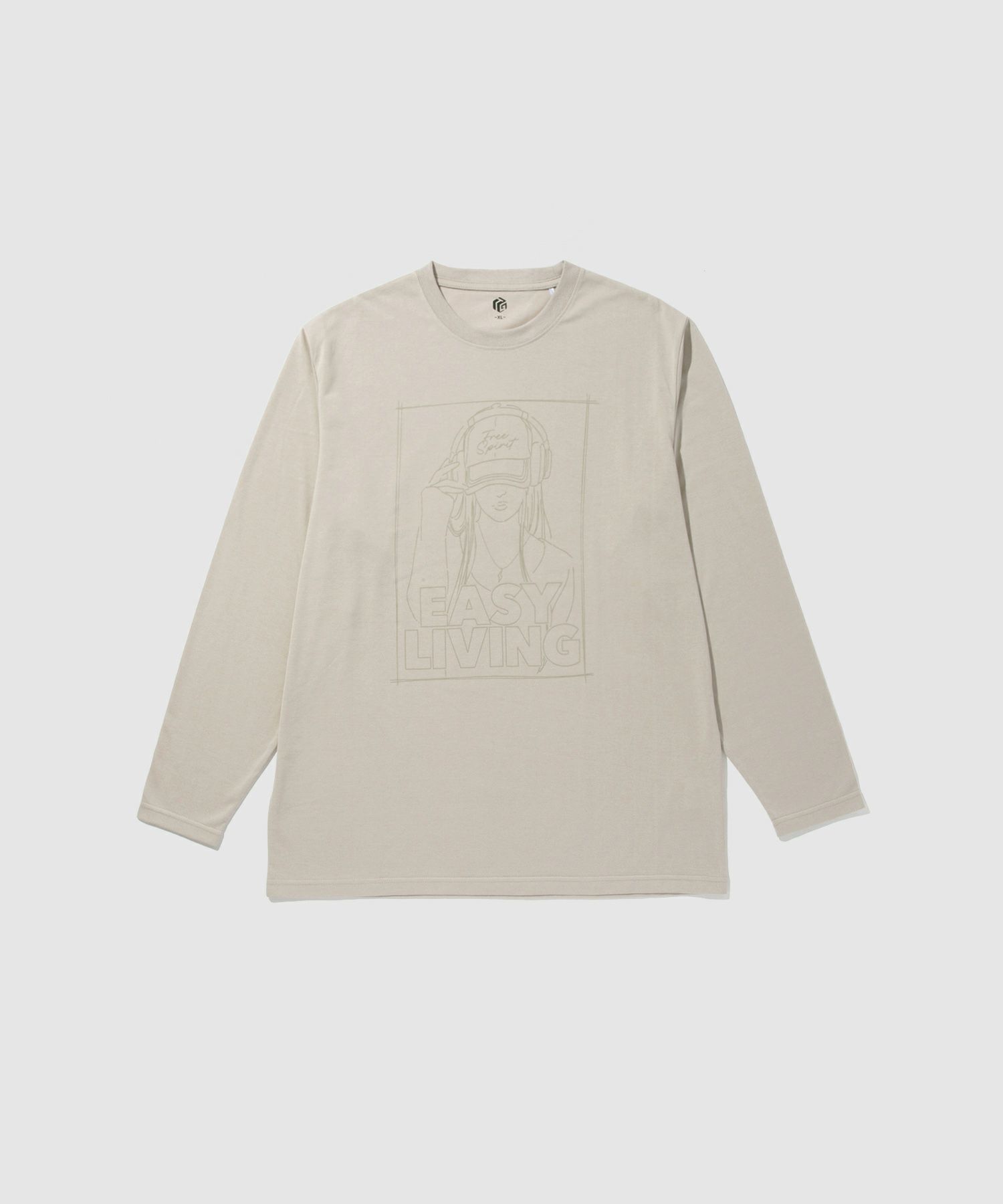 T-GRAPHICS ビッグプリント長袖Tシャツ メンズ
