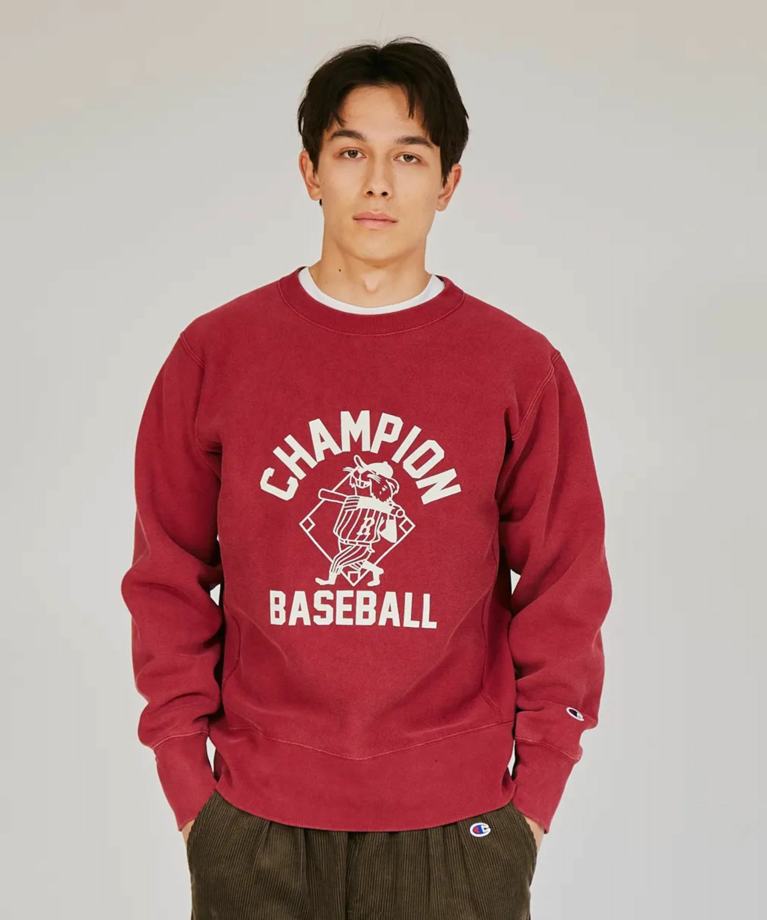 【WEB限定】Champion リバースウィーブ(R) クルーネックスウェットシャツ メンズ