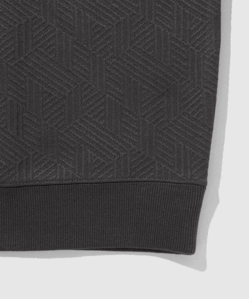 URBAN COLLECTION ふくれジャガード クルーネックスウェット メンズ商品画像-7