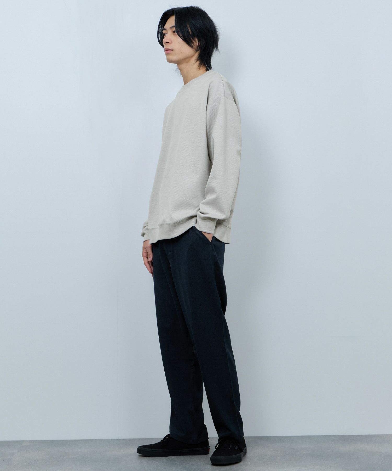 URBAN COLLECTION  ふくれジャガード クルーネックスウェット メンズ商品画像-11