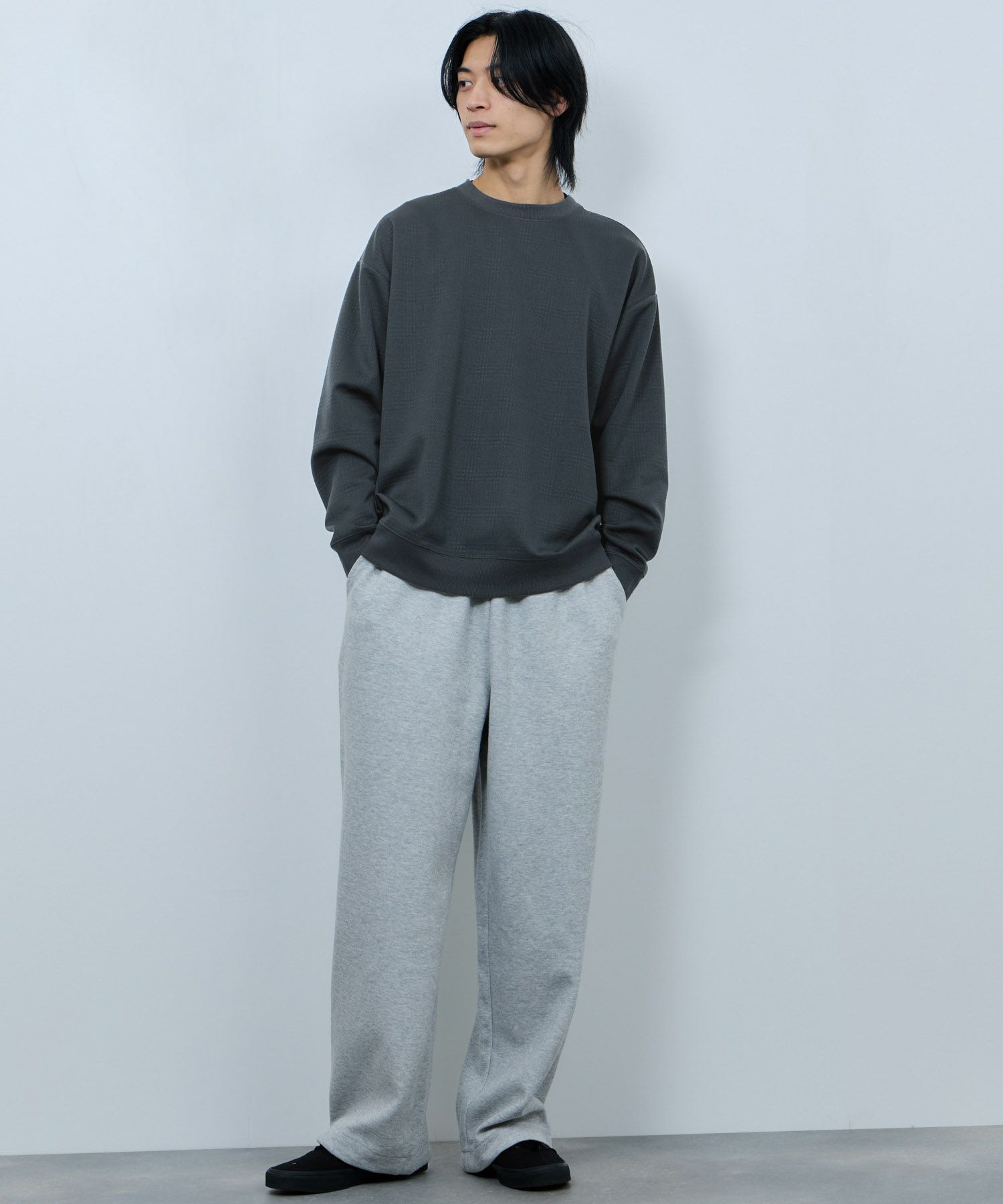 URBAN COLLECTION  ふくれジャガード クルーネックスウェット メンズ商品画像-16