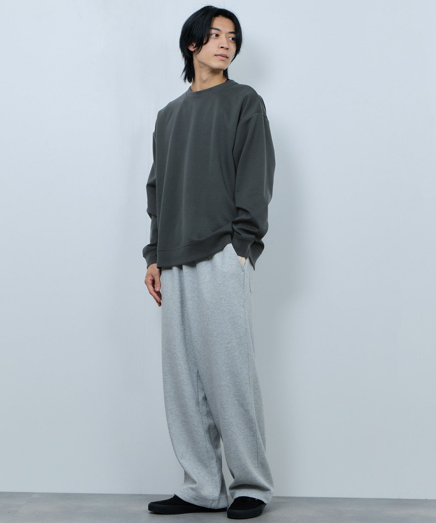 URBAN COLLECTION  ふくれジャガード クルーネックスウェット メンズ商品画像-17
