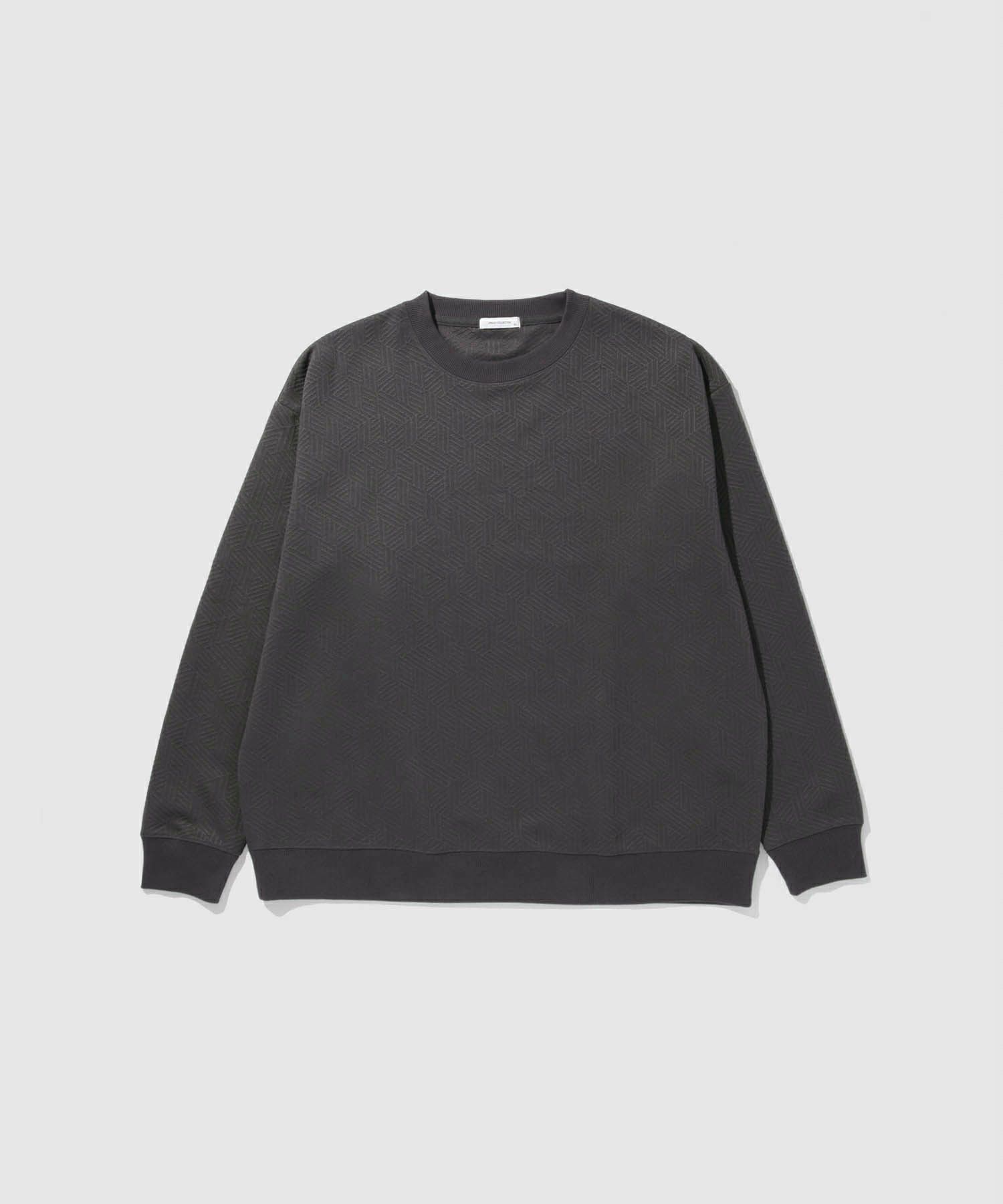 URBAN COLLECTION ふくれジャガード クルーネックスウェット メンズ