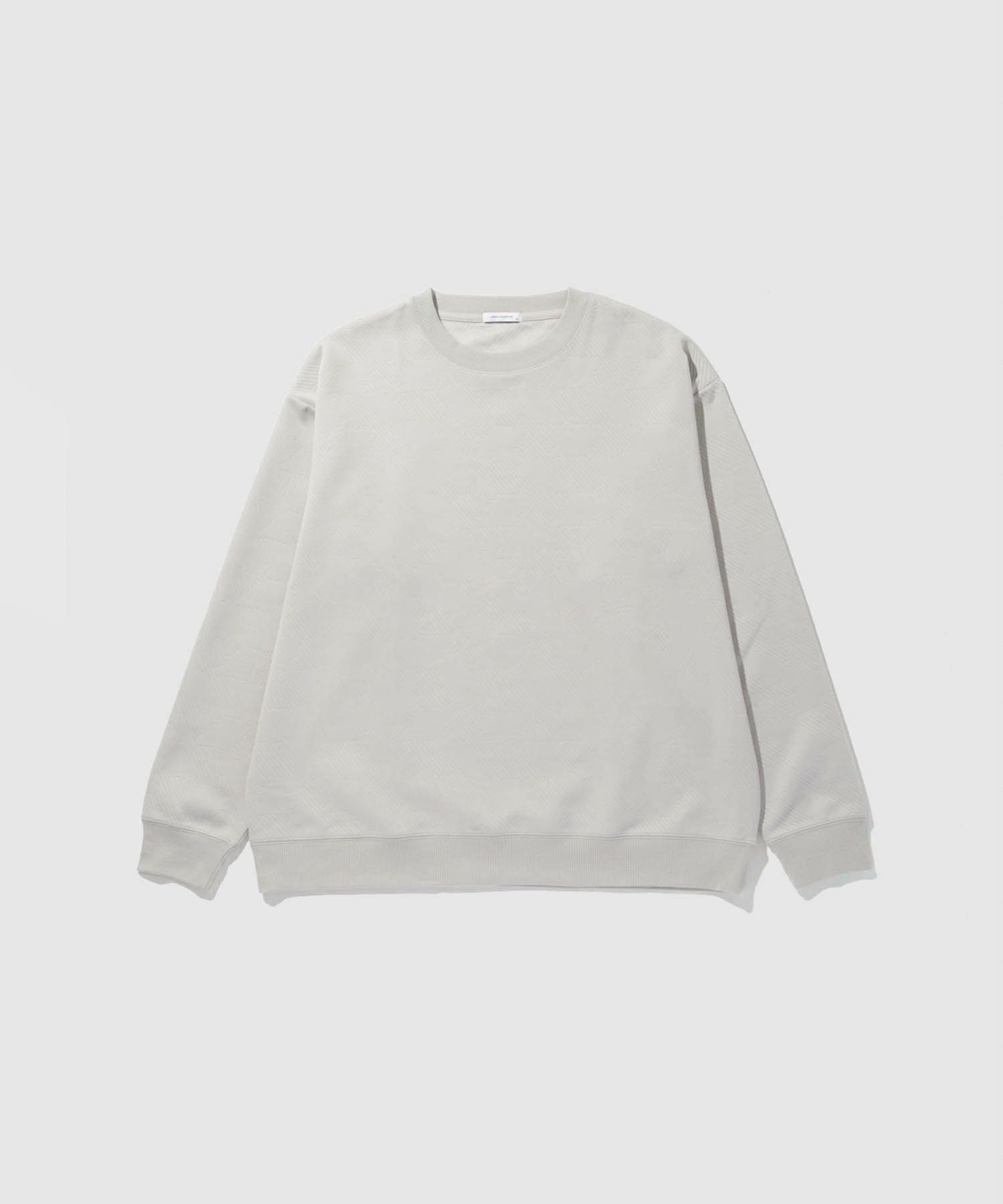 URBAN COLLECTION ふくれジャガード クルーネックスウェット メンズ