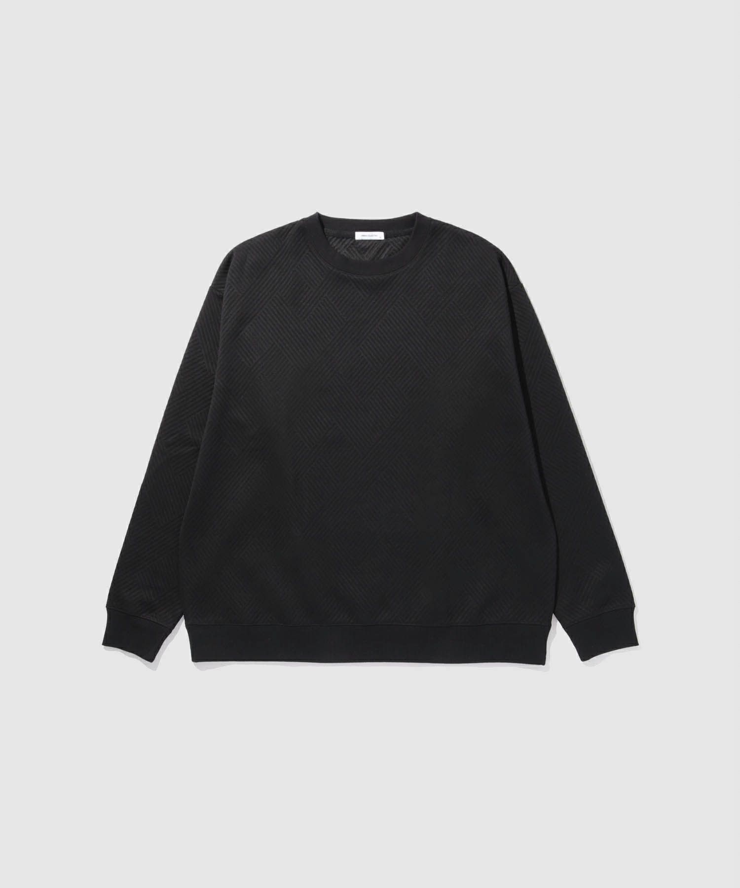 URBAN COLLECTION ふくれジャガード クルーネックスウェット メンズ