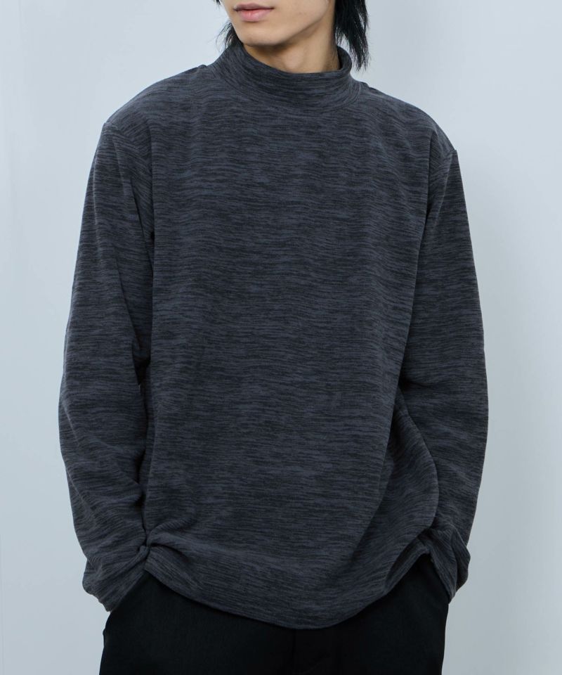 FIRST DOWN  カチオンフリース モックネック長袖Tシャツ メンズ商品画像-3