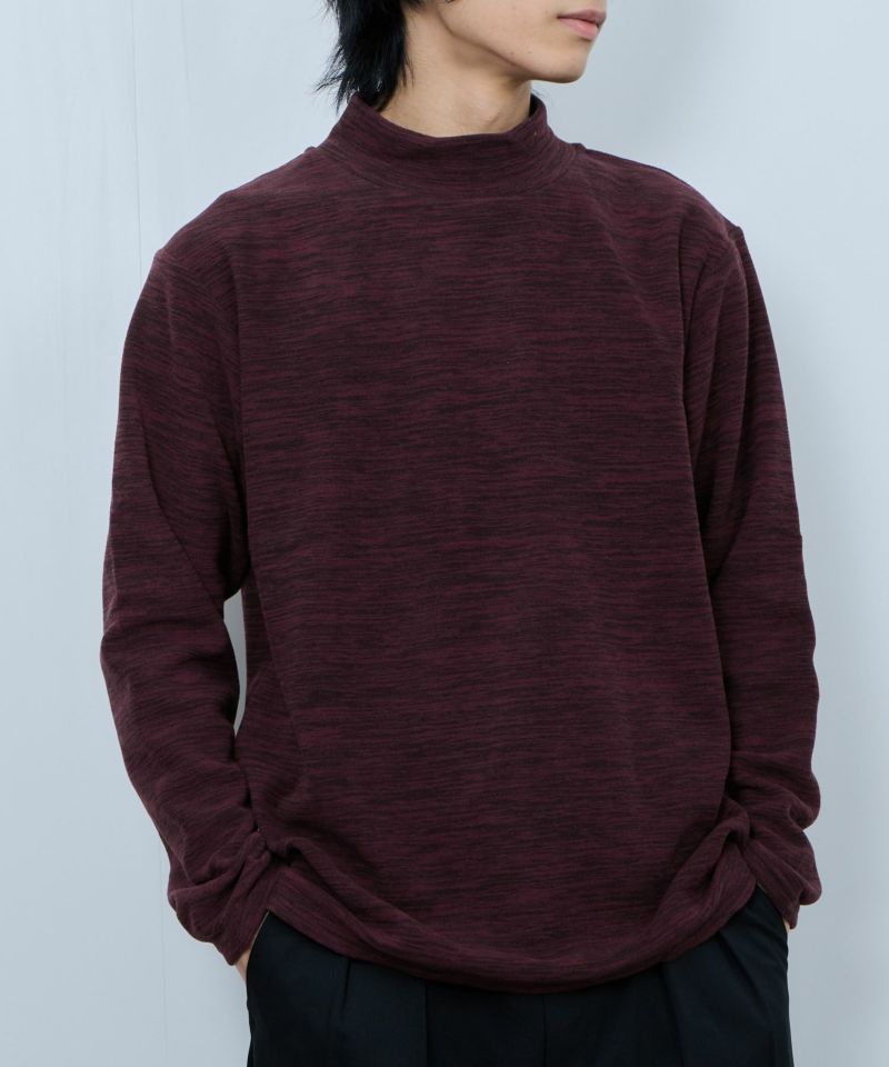 FIRST DOWN  カチオンフリース モックネック長袖Tシャツ メンズ商品画像-4