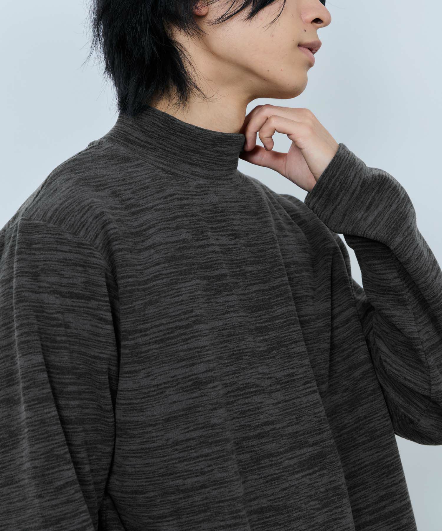 [値下げ]FIRST DOWN  カチオンフリース モックネック長袖Tシャツ メンズ商品サムネイル-5