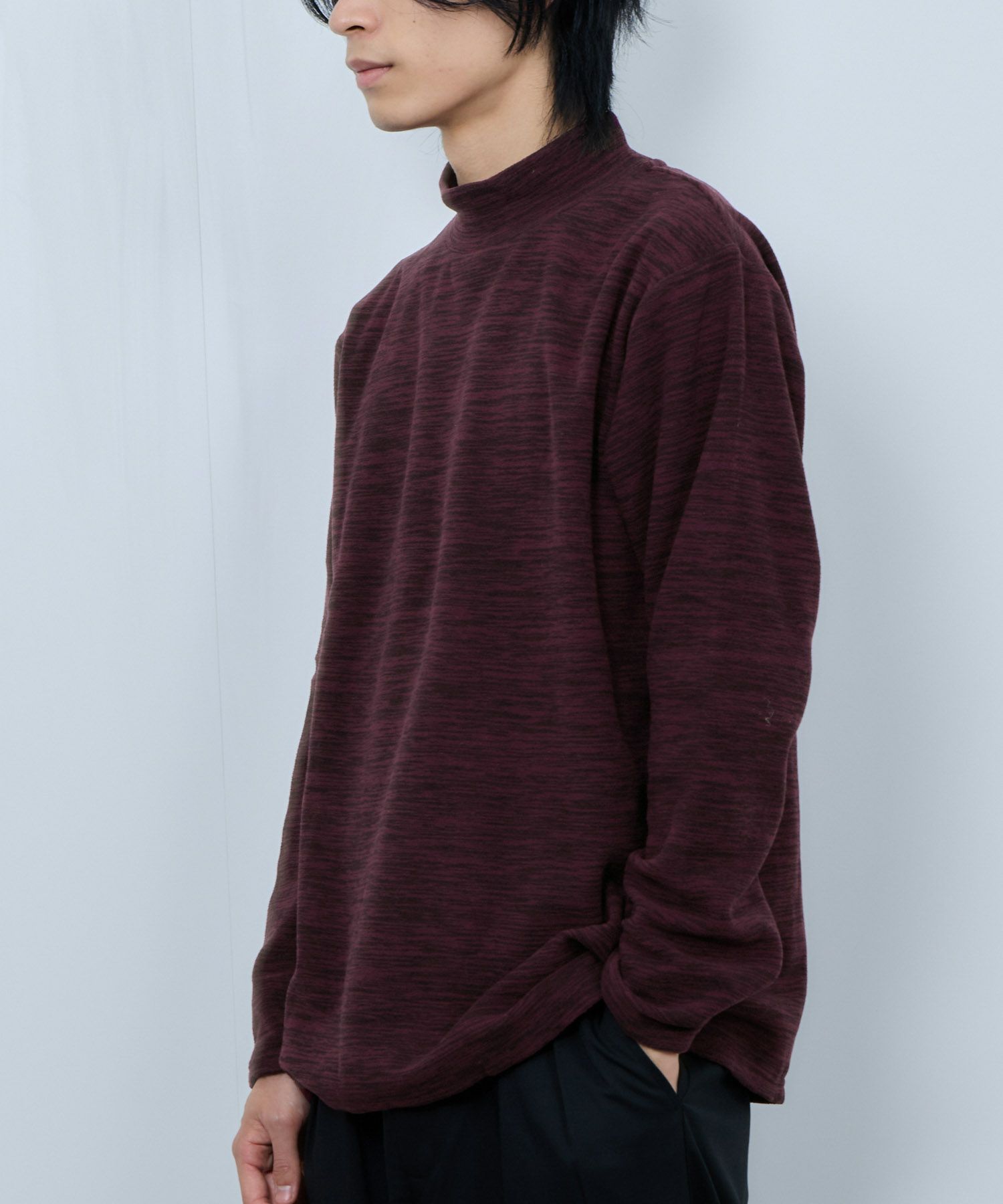 FIRST DOWN  カチオンフリース モックネック長袖Tシャツ メンズ商品サムネイル-14
