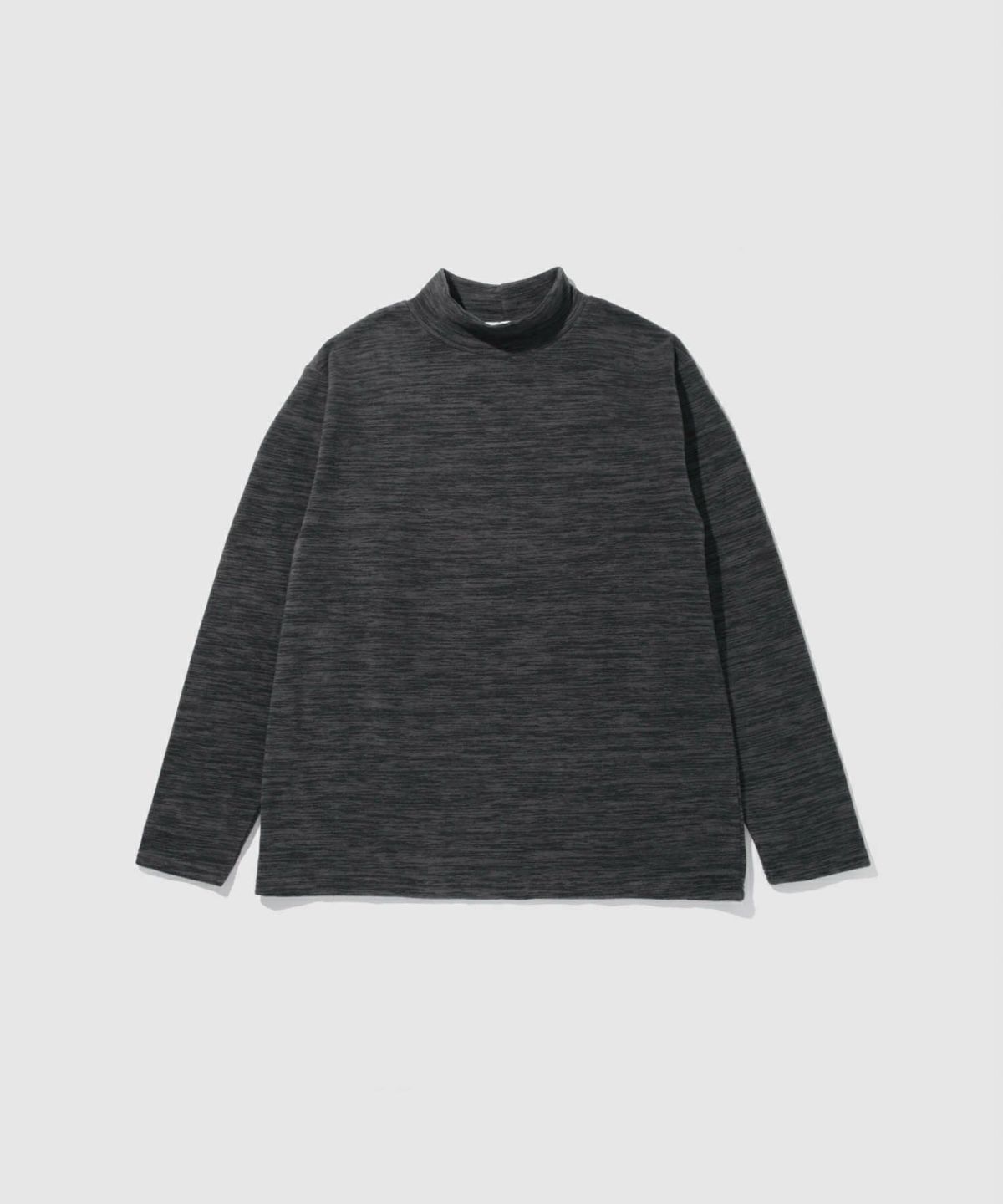 FIRST DOWN カチオンフリース モックネック長袖Tシャツ メンズ