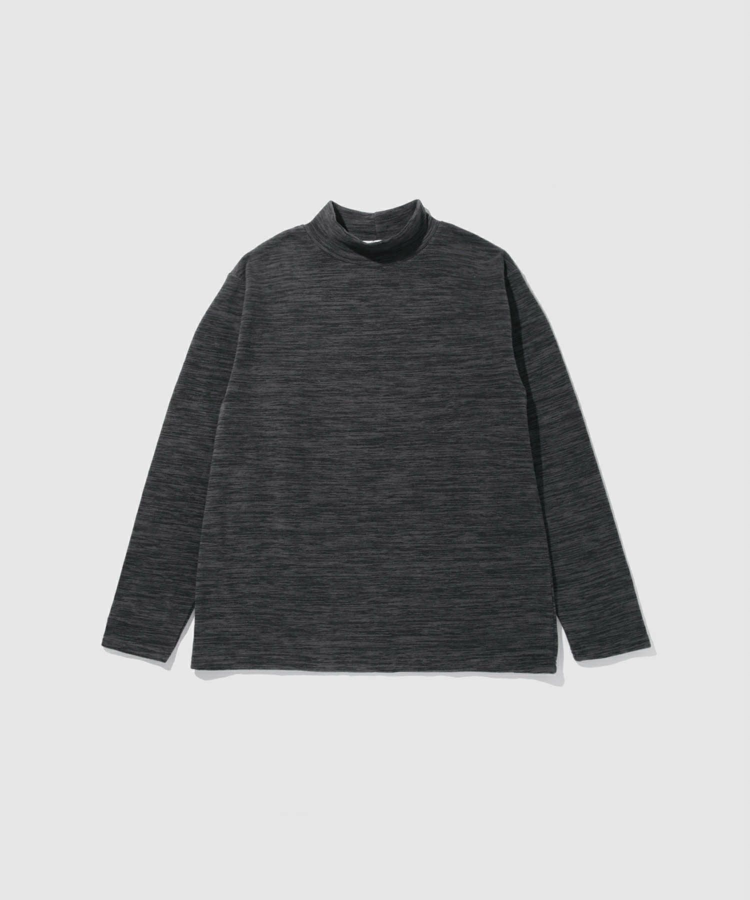 FIRST DOWN カチオンフリース モックネック長袖Tシャツ メンズ