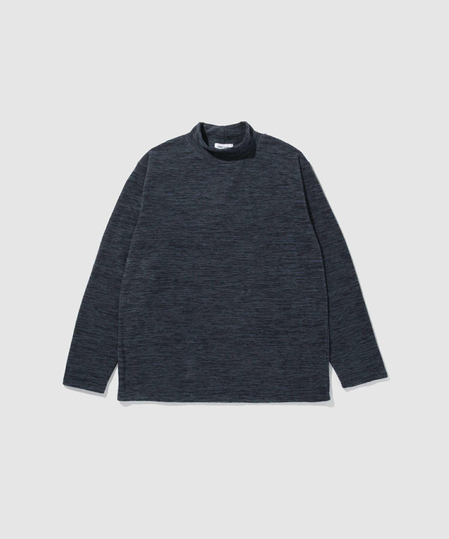 FIRST DOWN カチオンフリース モックネック長袖Tシャツ メンズ