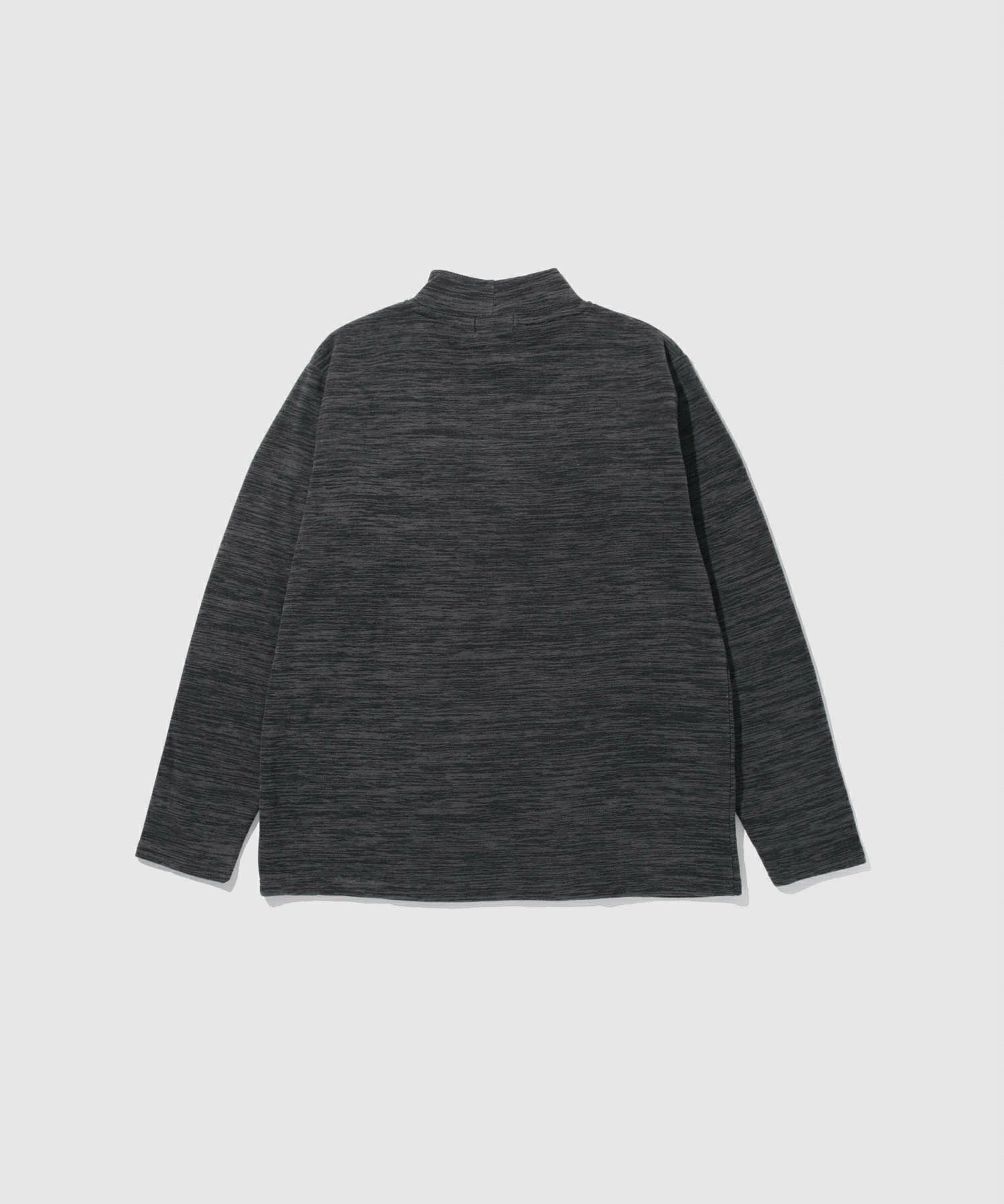 FIRST DOWN カチオンフリース モックネック長袖Tシャツ メンズ