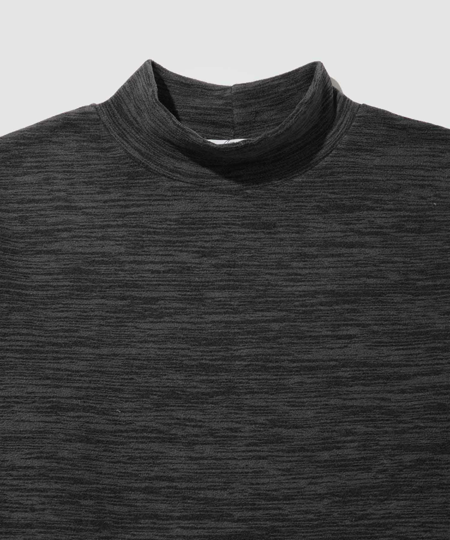 FIRST DOWN カチオンフリース モックネック長袖Tシャツ メンズ