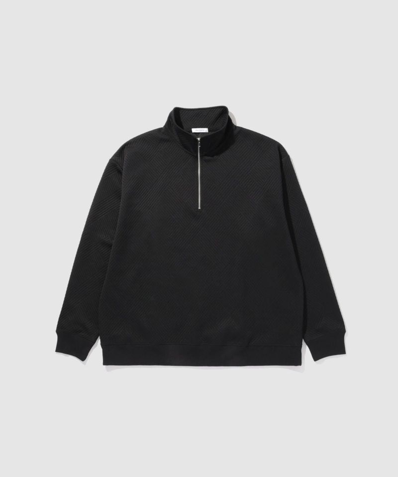 URBAN COLLECTION ふくれジャガード ハーフジップスウェット メンズ商品画像-1