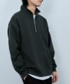 URBAN COLLECTION  ふくれジャガード ハーフジップスウェット メンズ商品サムネイル-4