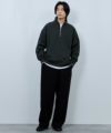 URBAN COLLECTION  ふくれジャガード ハーフジップスウェット メンズ商品サムネイル-18