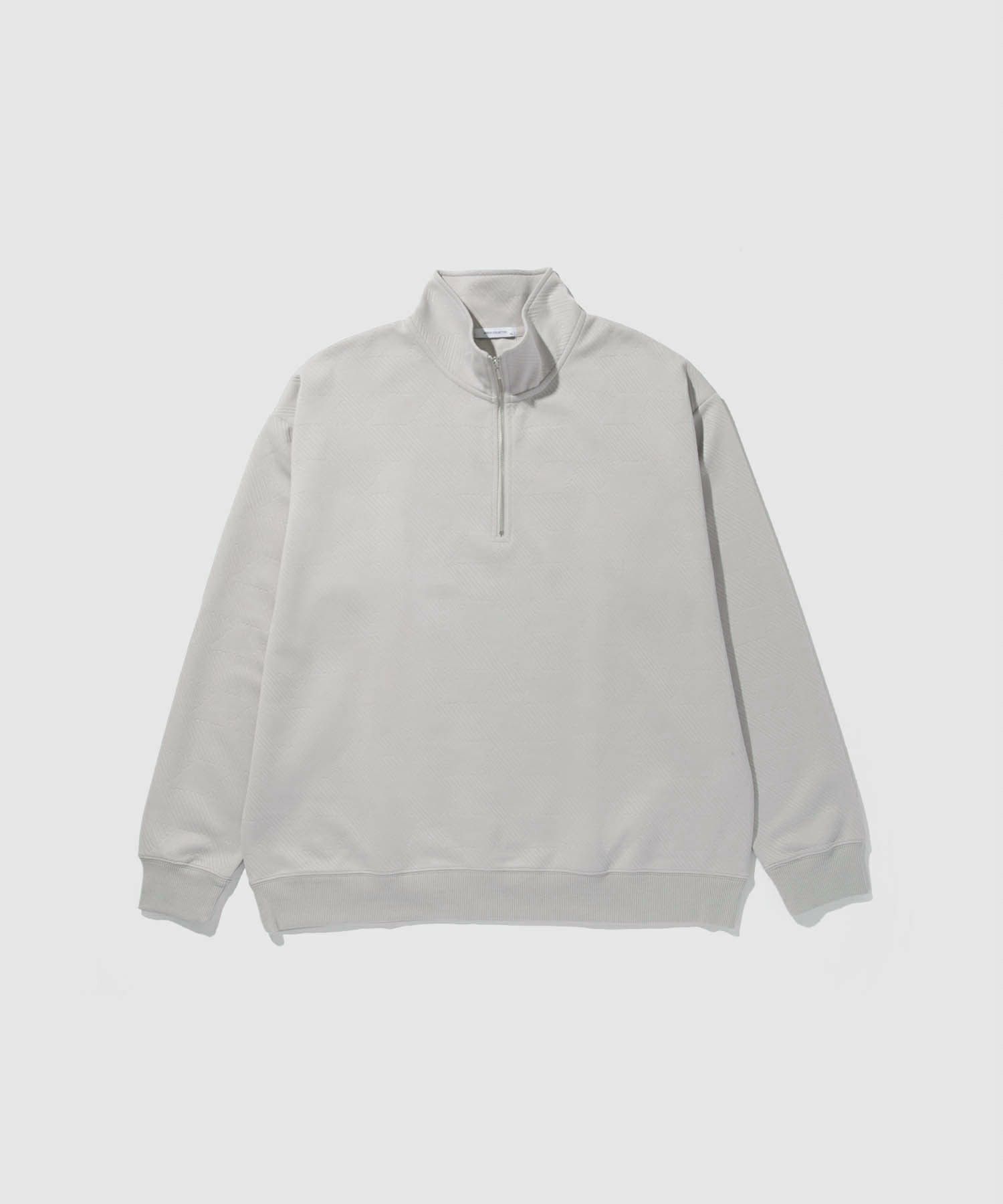 URBAN COLLECTION ふくれジャガード ハーフジップスウェット メンズ
