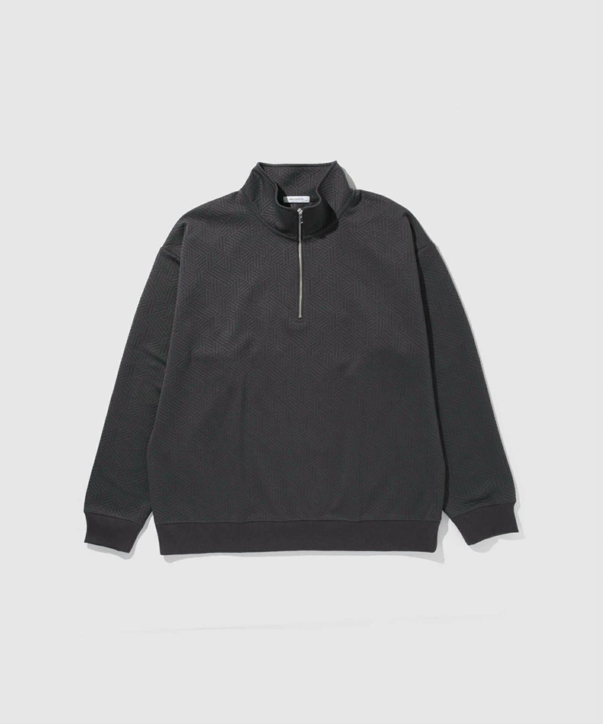 URBAN COLLECTION ふくれジャガード ハーフジップスウェット メンズ