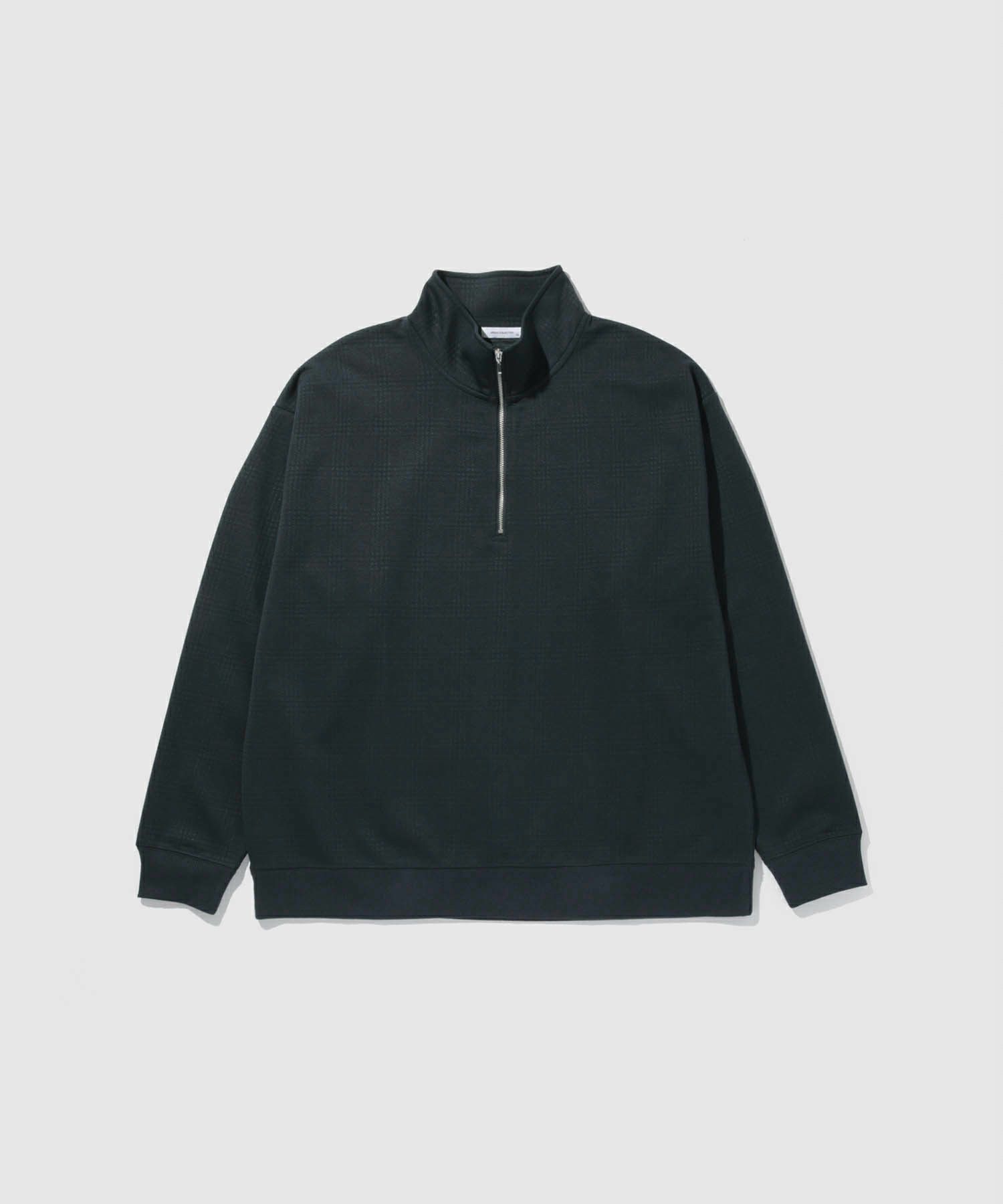 URBAN COLLECTION ふくれジャガード ハーフジップスウェット メンズ
