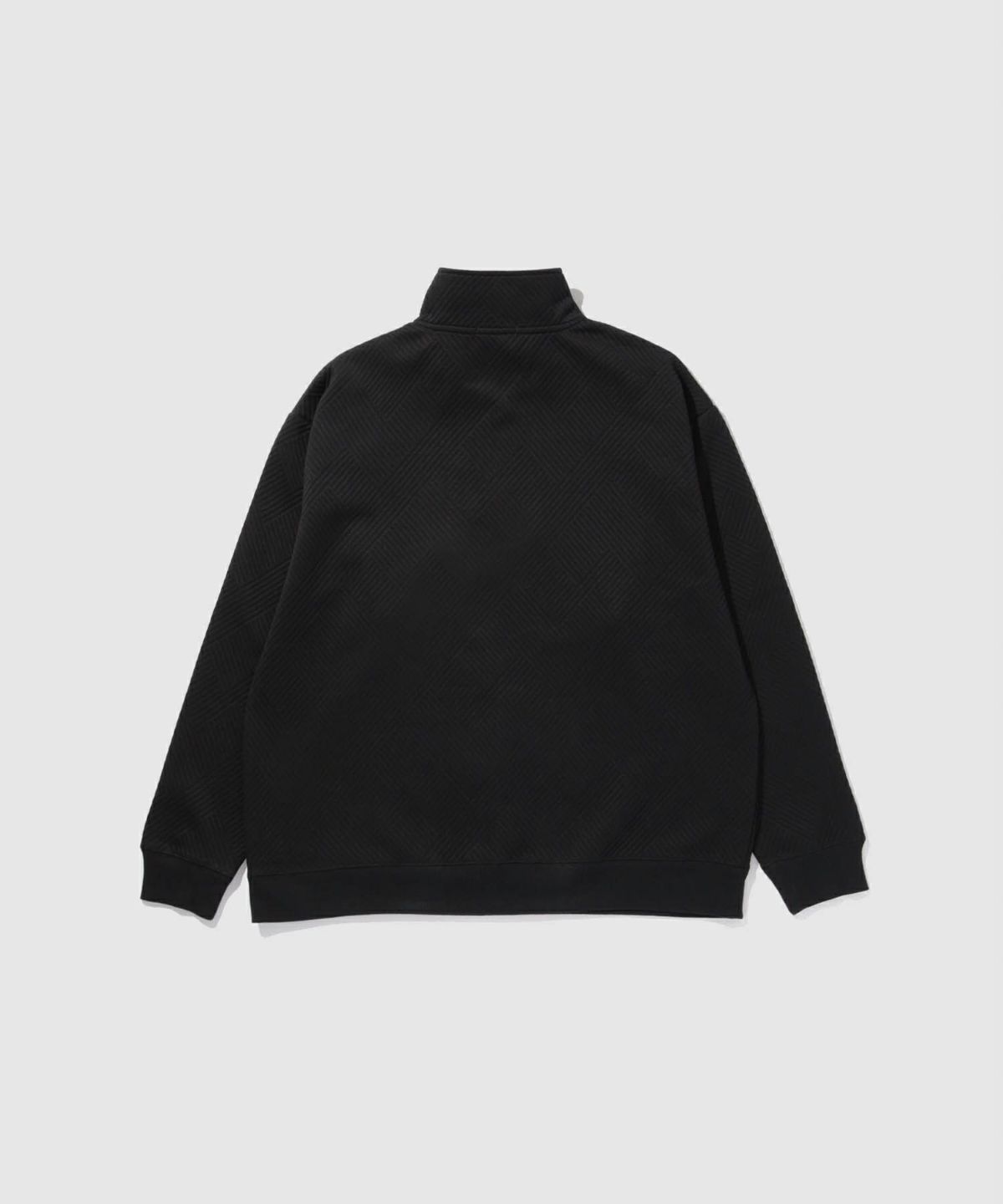 URBAN COLLECTION ふくれジャガード ハーフジップスウェット メンズ