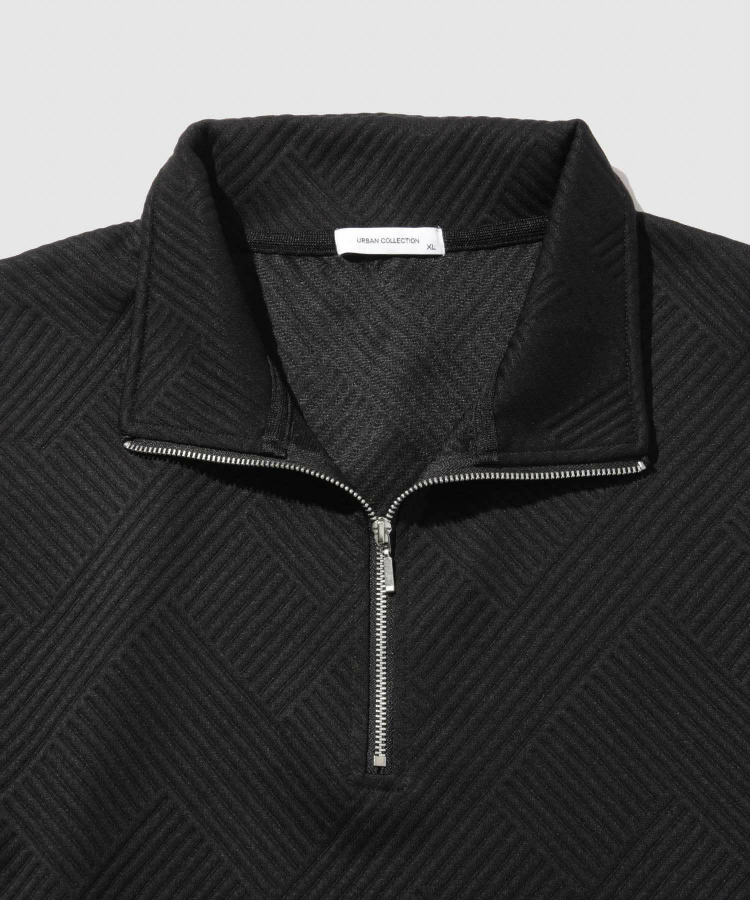 URBAN COLLECTION  ふくれジャガード ハーフジップスウェット メンズ商品サムネイル-24