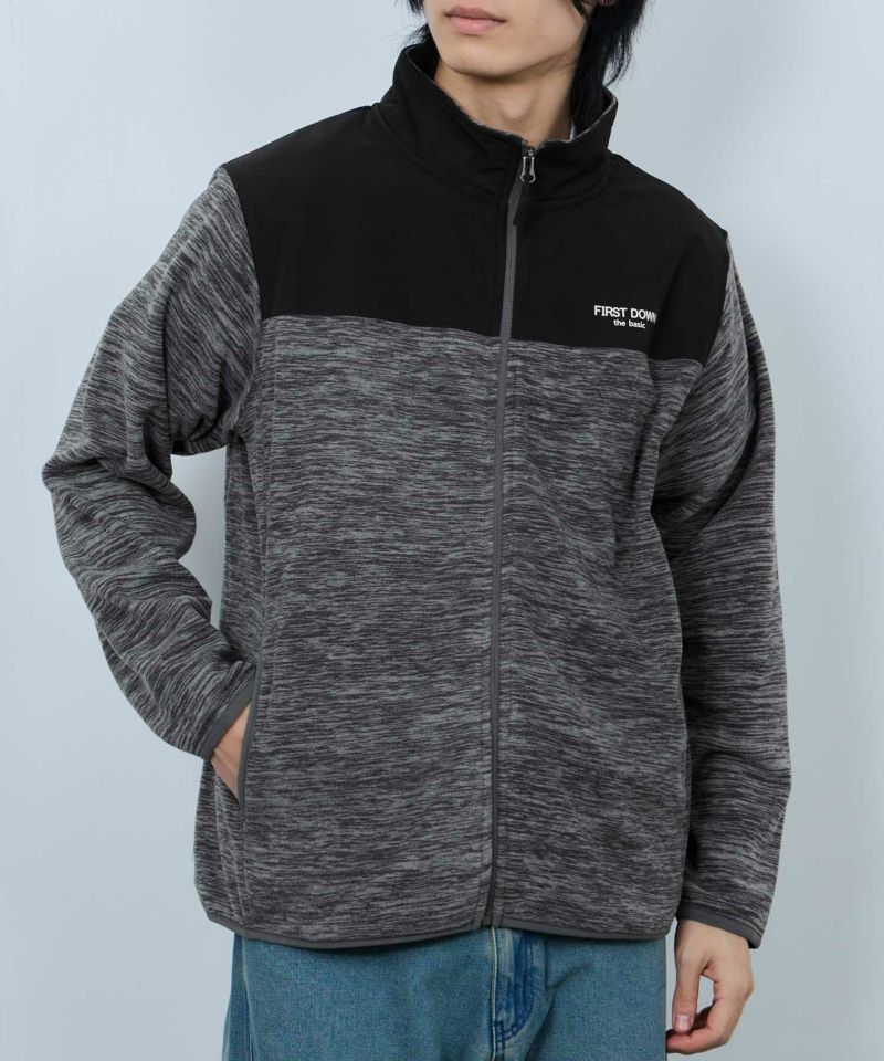 FIRST DOWN カチオンフリース スタンドフルジップブルゾン メンズ商品画像-1