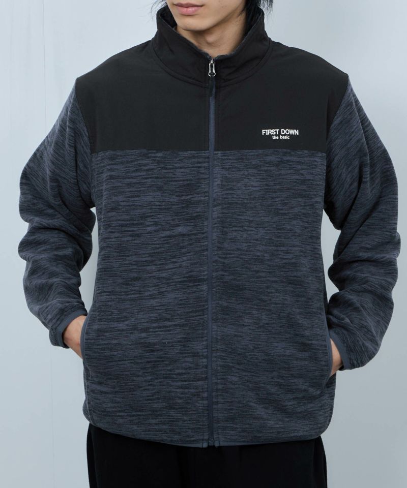 FIRST DOWN  カチオンフリース スタンドフルジップブルゾン メンズ商品画像-3