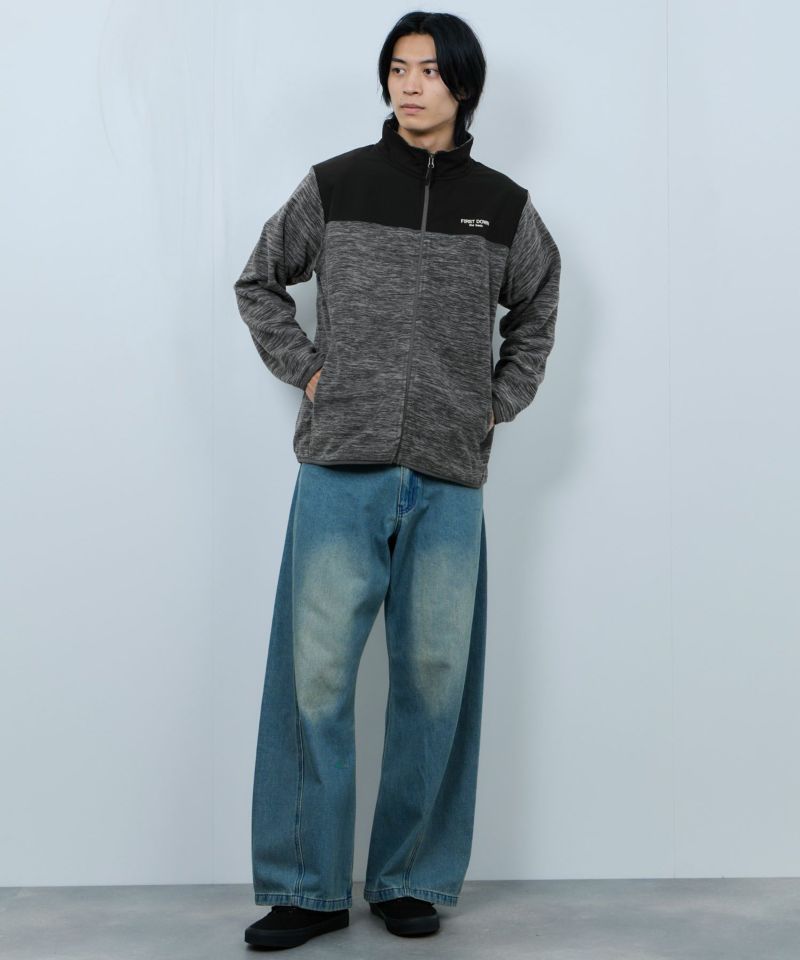 FIRST DOWN  カチオンフリース スタンドフルジップブルゾン メンズ商品画像-6