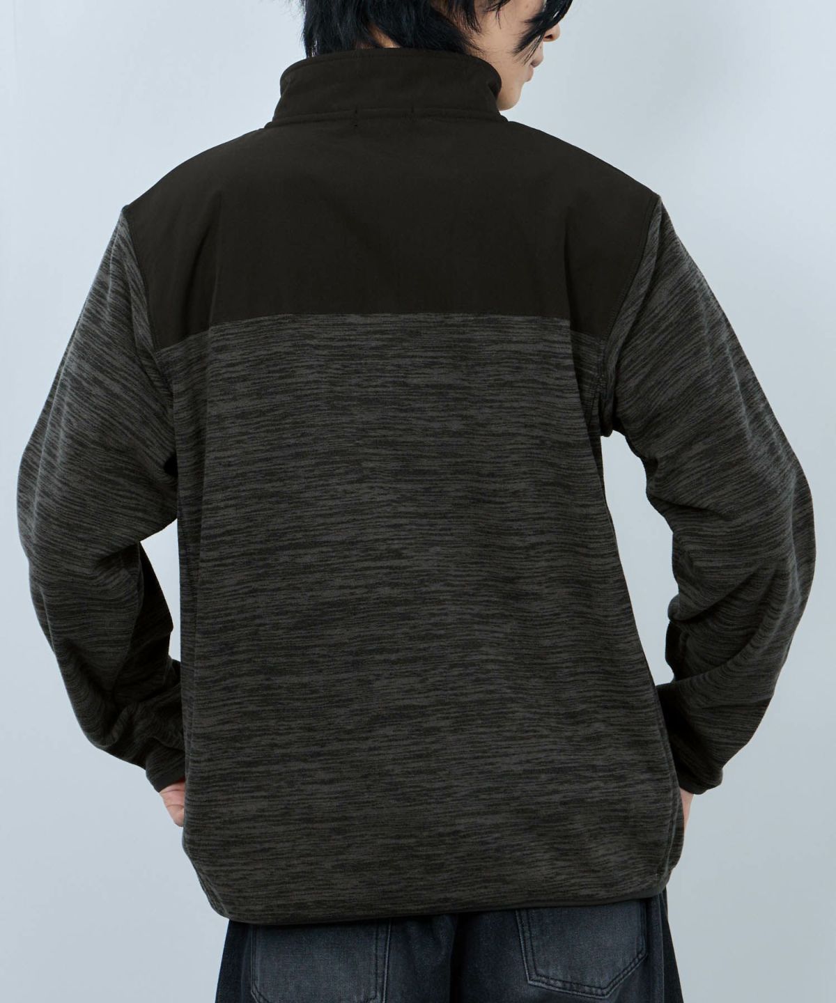 FIRST DOWN カチオンフリース スタンドフルジップブルゾン メンズ