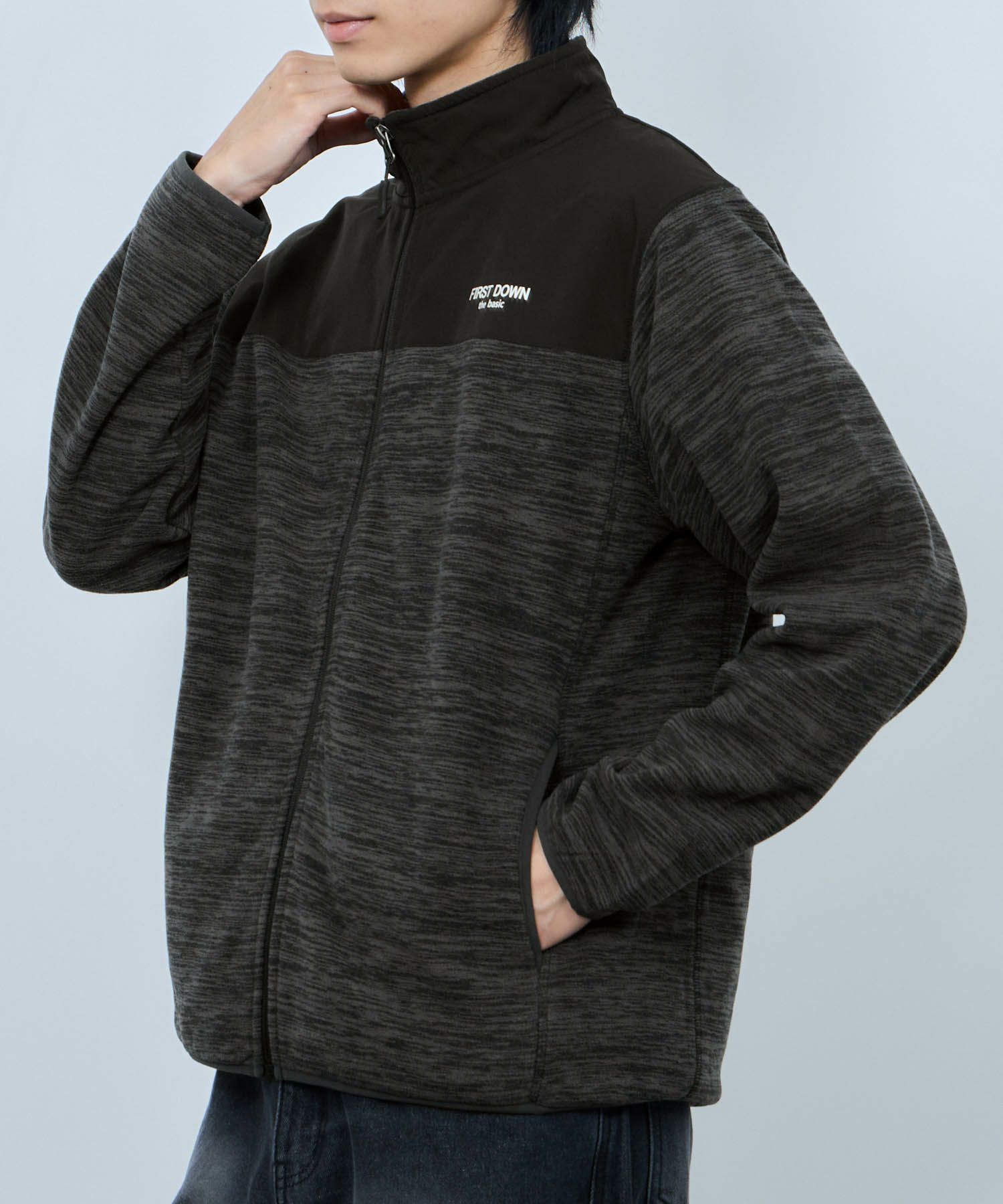 FIRST DOWN カチオンフリース スタンドフルジップブルゾン メンズ商品サムネイル-9