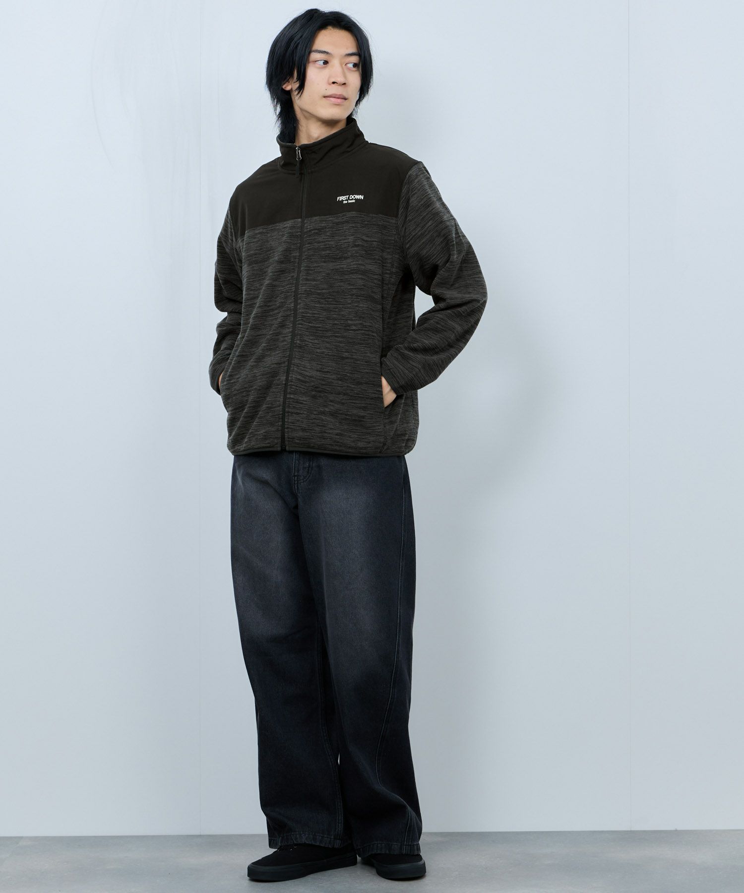FIRST DOWN カチオンフリース スタンドフルジップブルゾン メンズ商品サムネイル-10