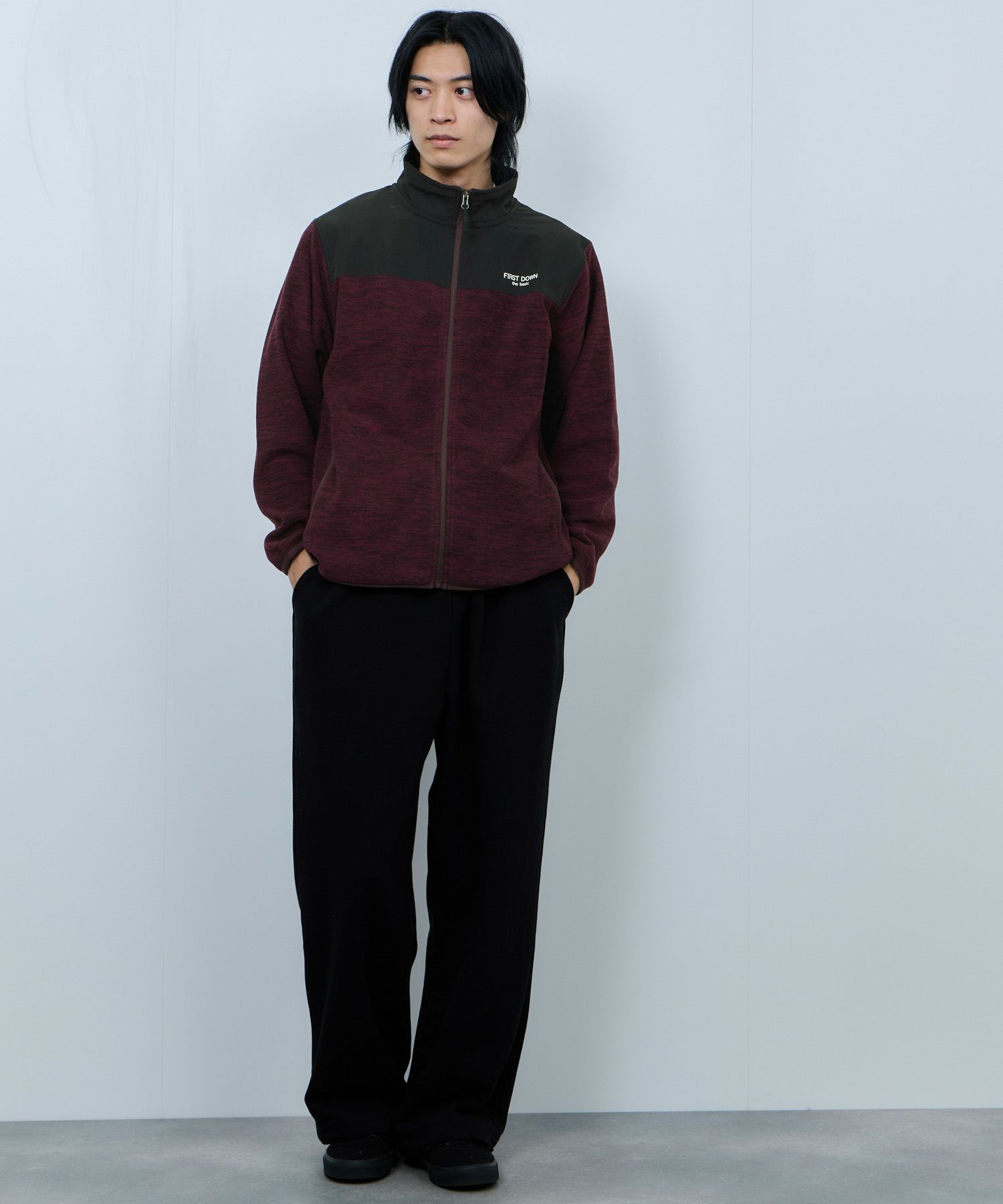 FIRST DOWN カチオンフリース スタンドフルジップブルゾン メンズ商品画像-15