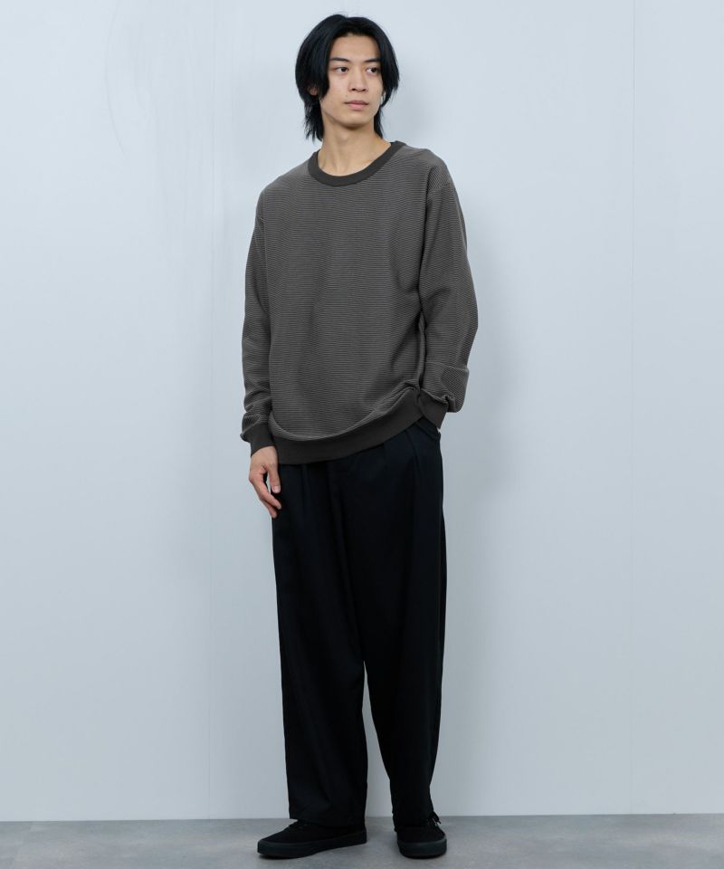 [さらに50%OFF]Real Standard  ボーダークルーネックニット メンズ商品画像-6