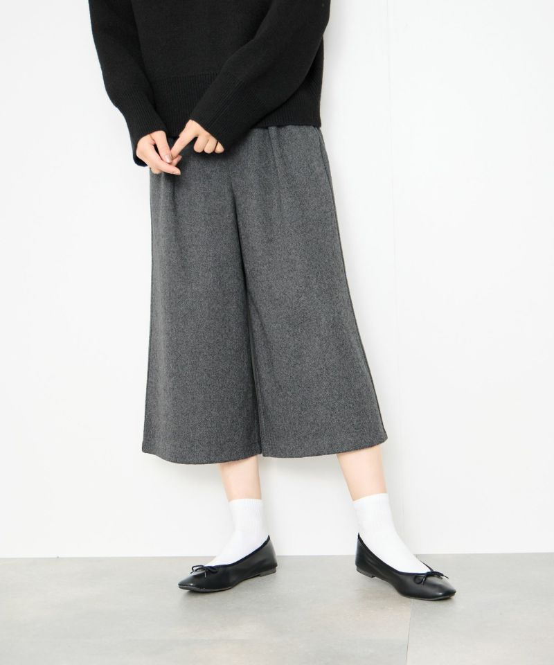 Idnes ツイードライククロップドパンツ レディース商品画像-1