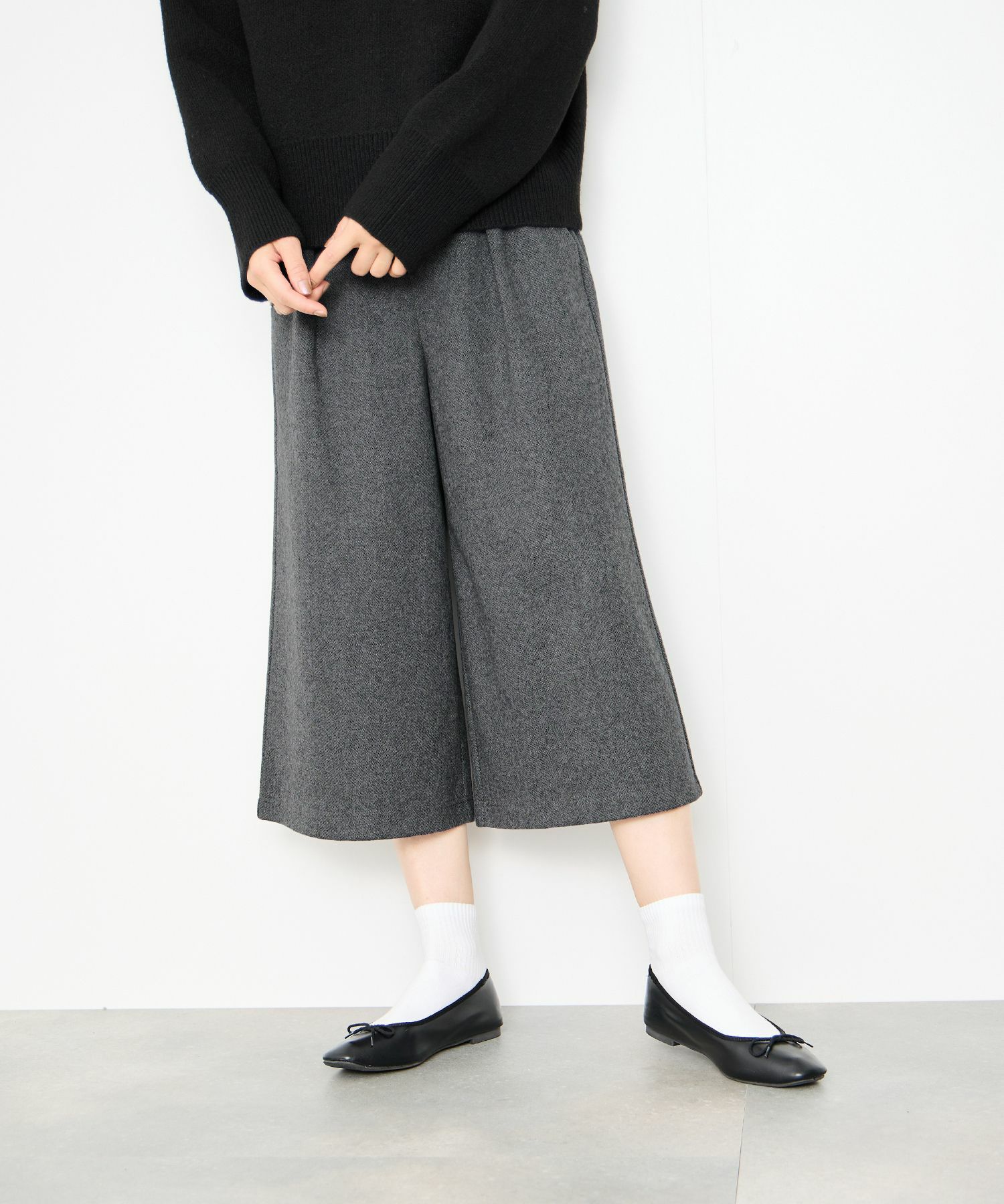 Idnes  ツイードライククロップドパンツ レディース商品サムネイル-1