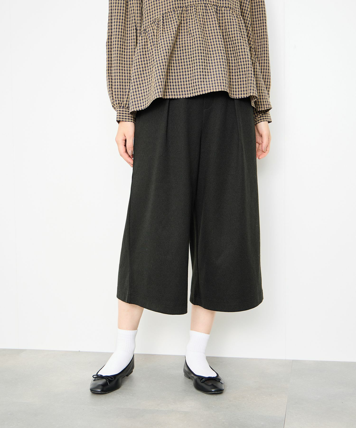 Idnes  ツイードライククロップドパンツ レディース商品サムネイル-2
