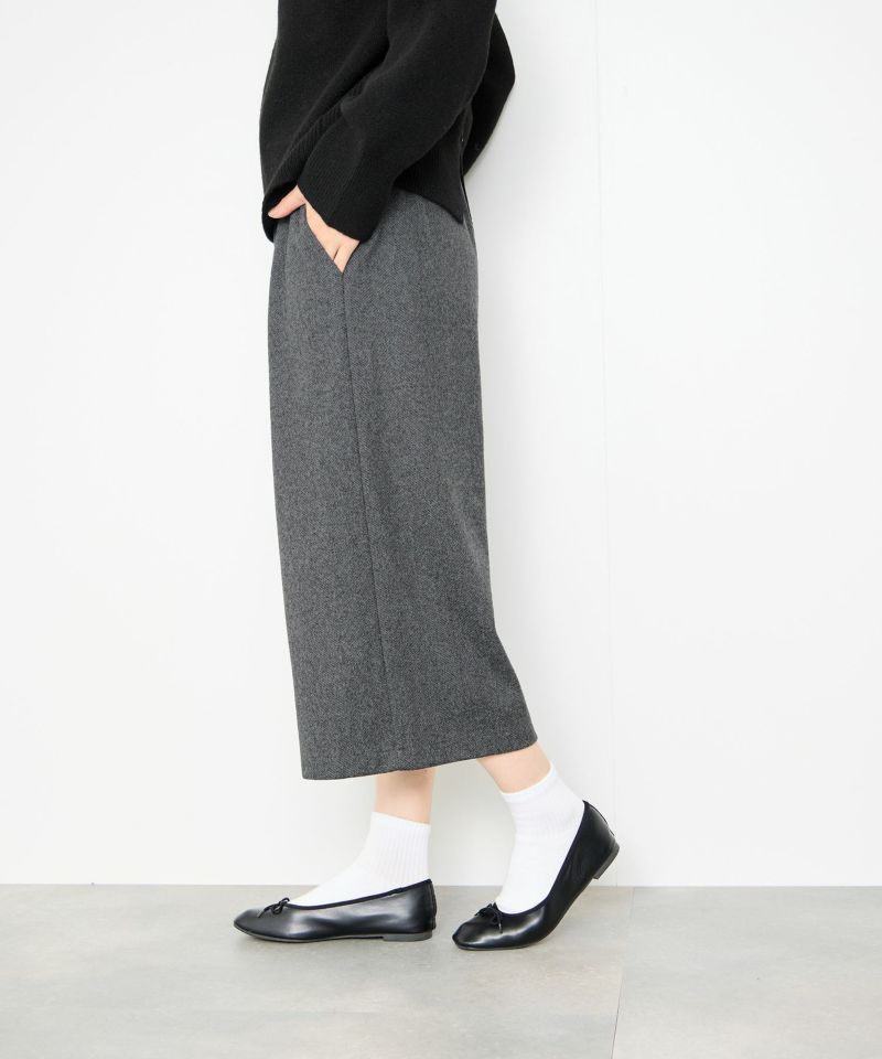 Idnes  ツイードライククロップドパンツ レディース商品画像-4