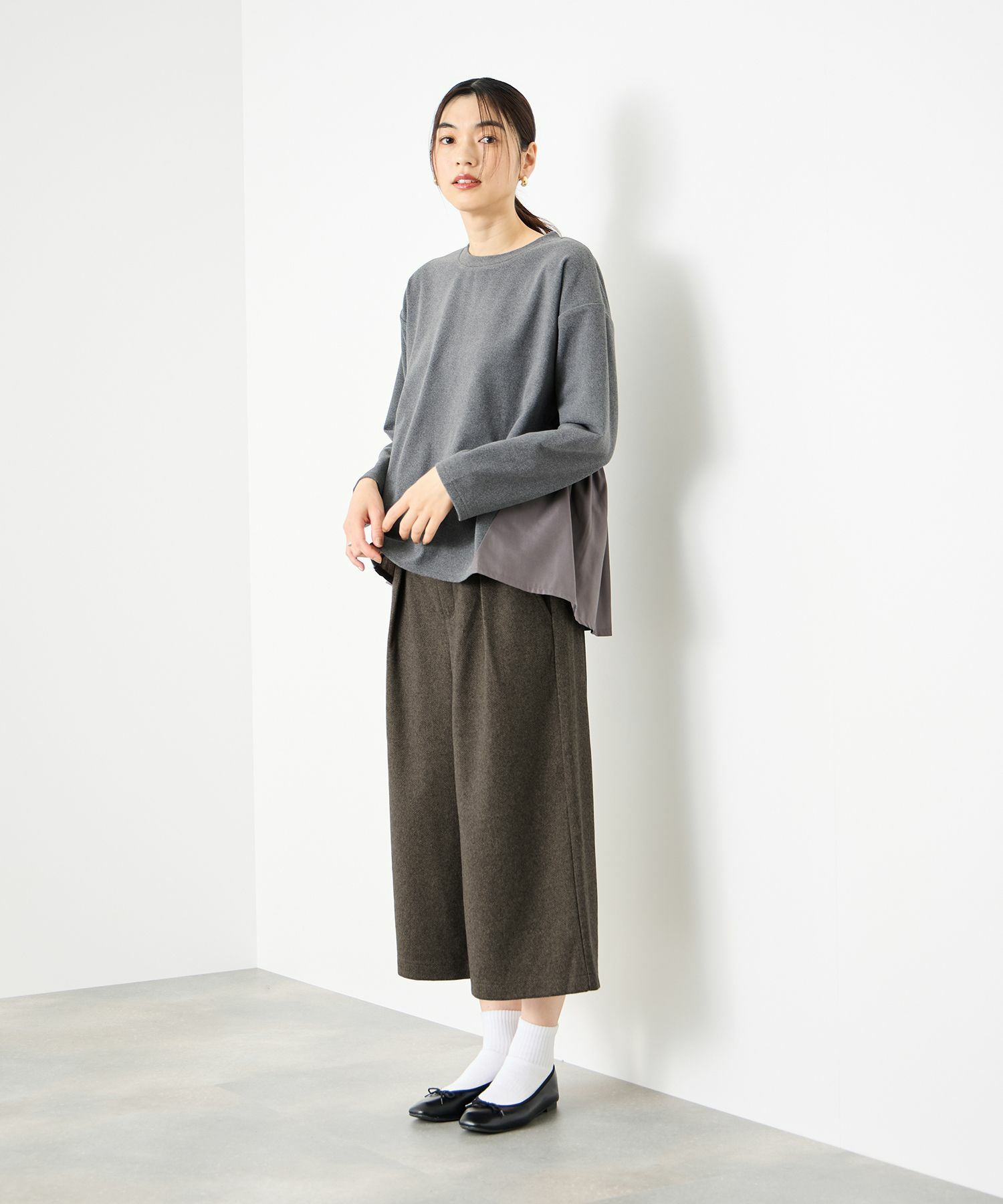 Idnes ツイードライククロップドパンツ レディース商品サムネイル-11