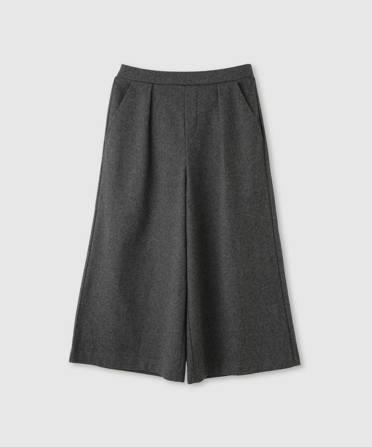 Idnes ツイードライククロップドパンツ レディース