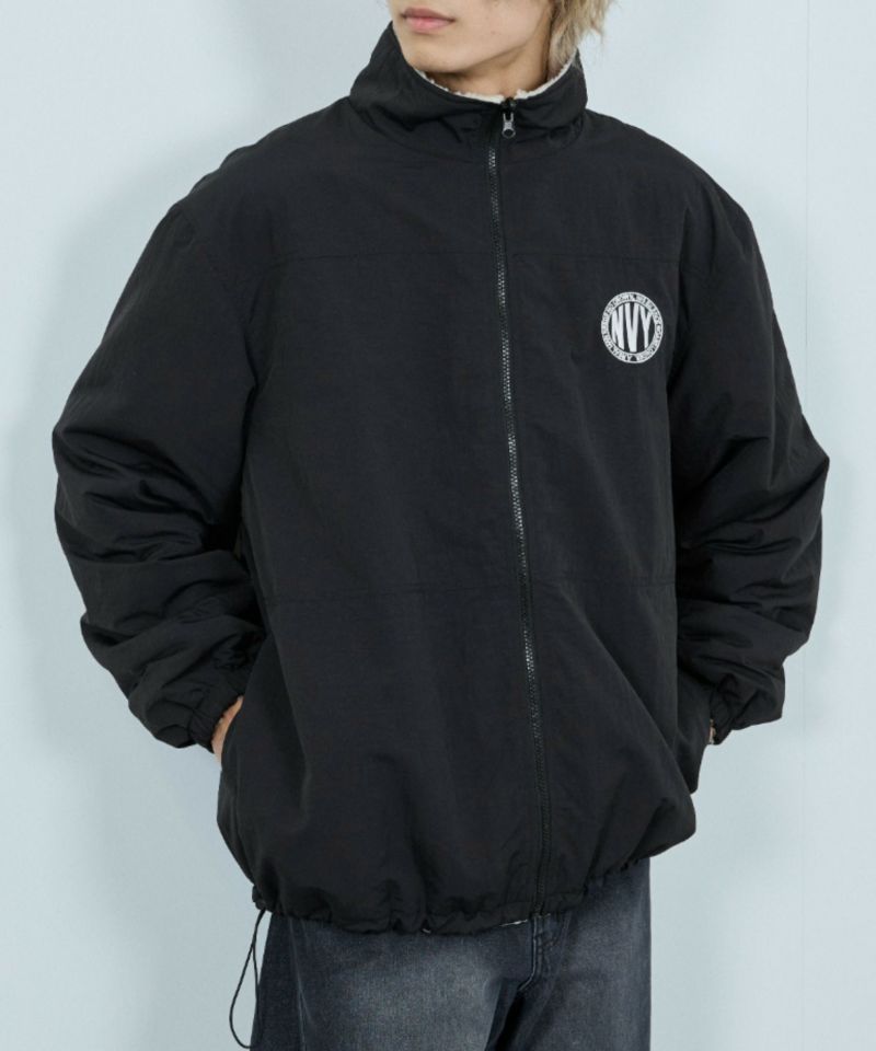 NAVY  裏ボアリバーシブルブルゾン メンズ商品画像-1