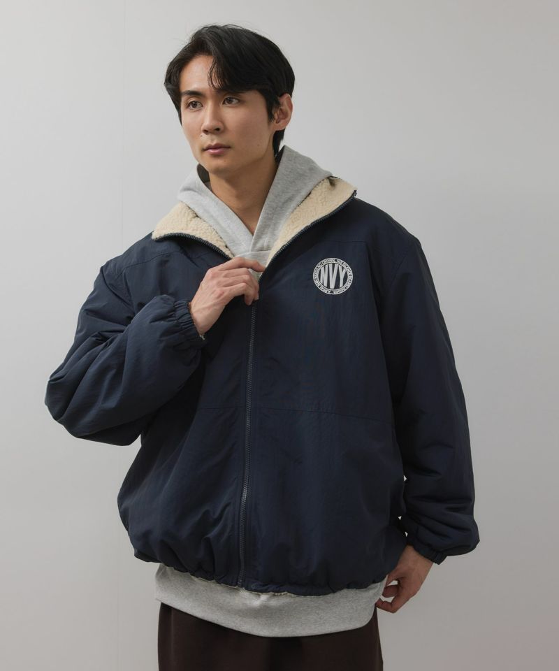 [値下げ]NAVY  裏ボアリバーシブルブルゾン メンズ商品画像-2