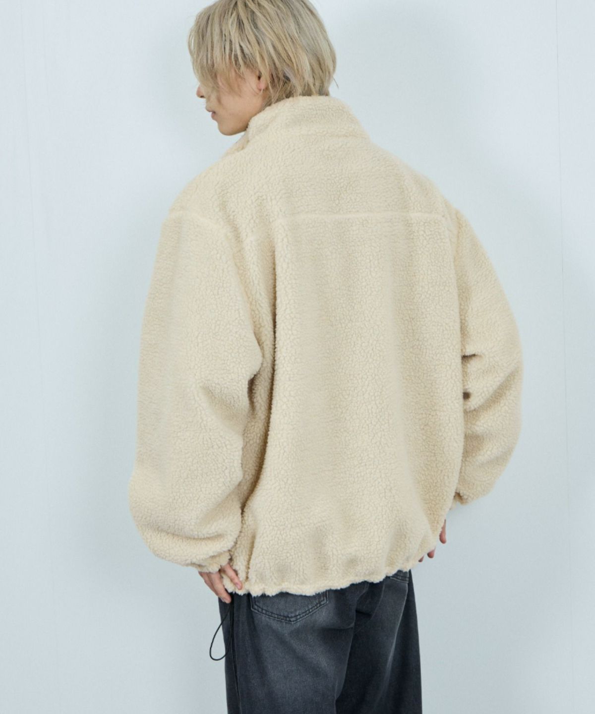 NAVY 裏ボアリバーシブルブルゾン メンズ